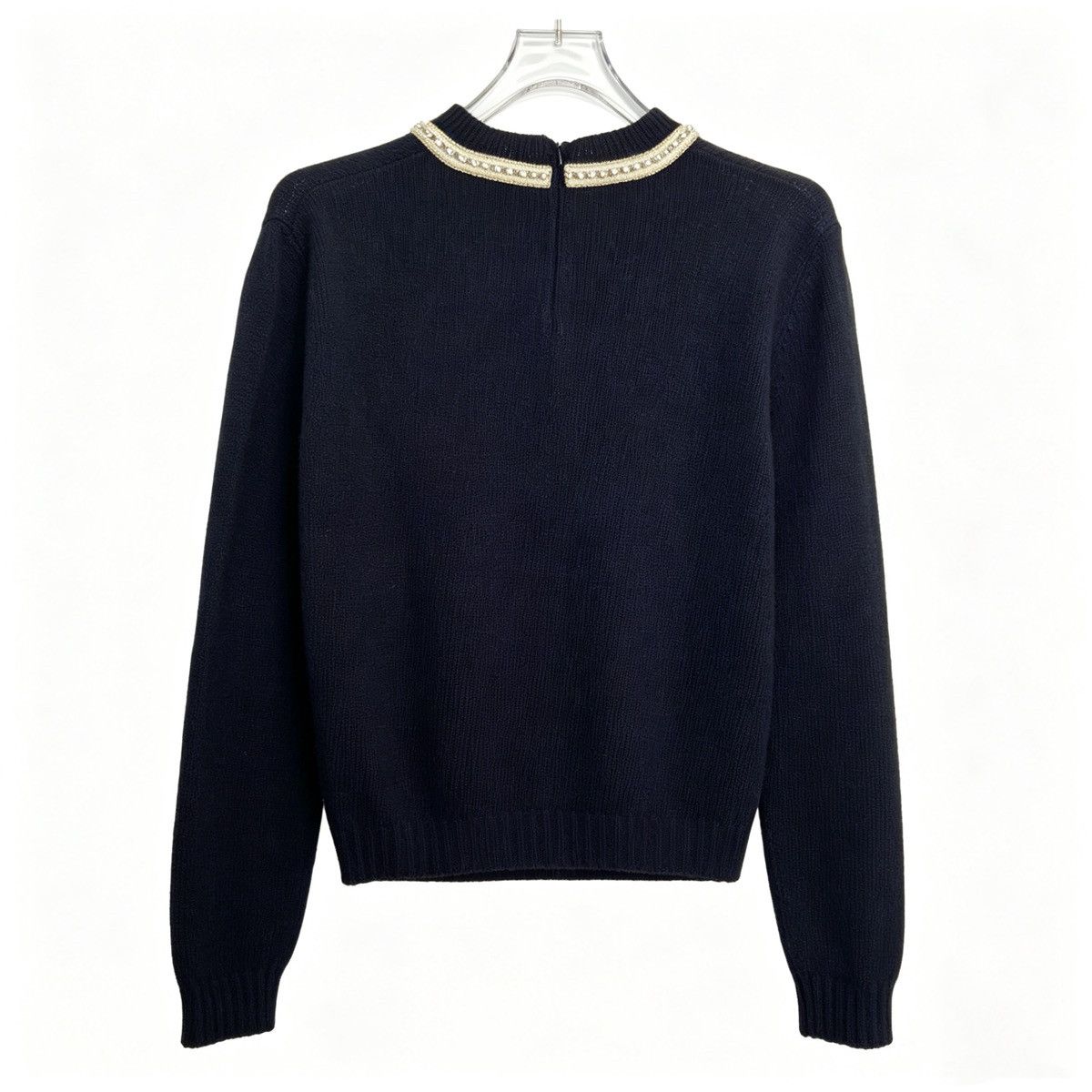 Valentino Valentino Collection Black Wool Knit Sweater K26WX Size S / US 4 / IT 40 - 2 Thumbnail