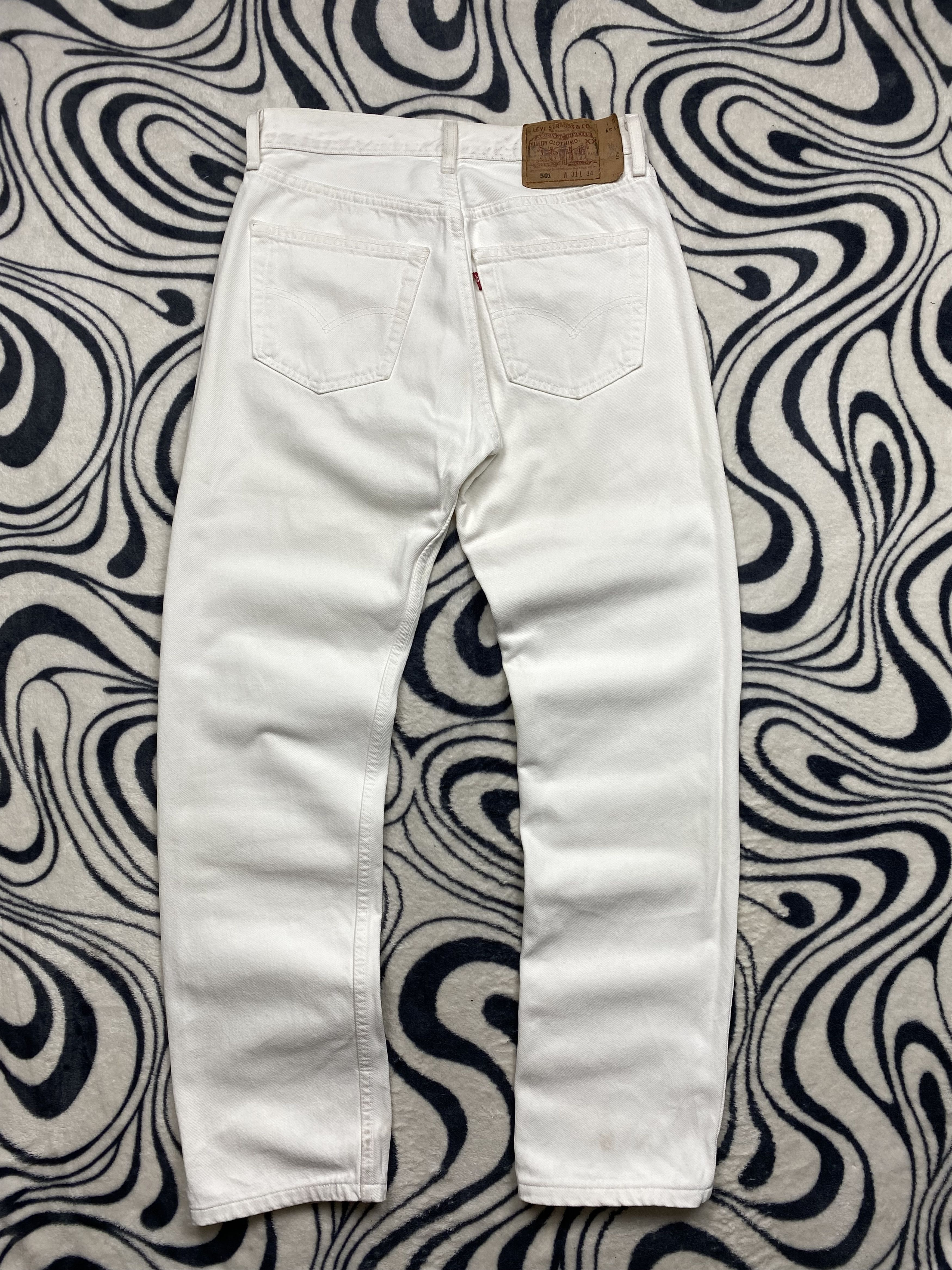 Levi's Levis 501 Vintage 90s Mens Denim Pants Made in USA Size US 31 - 1 Thumbnail