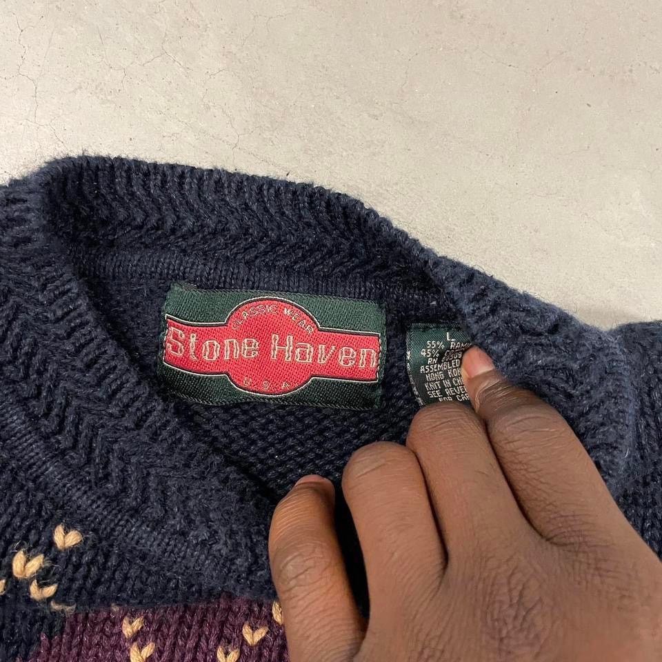 Vintage vintage stone haven sweater Size US L / EU 52-54 / 3 - 3 Thumbnail