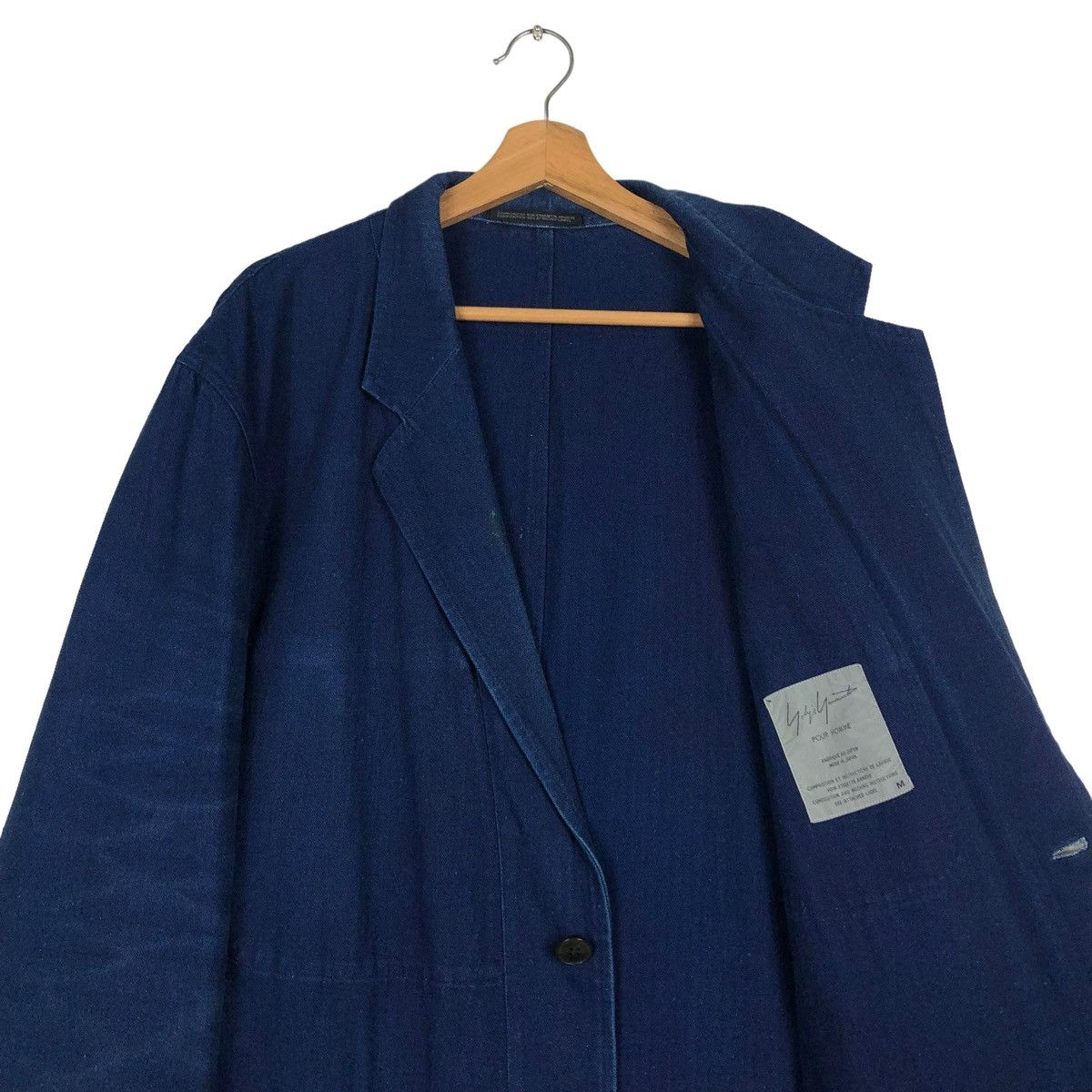 Yohji Yamamoto AUTUMN WINTER 1996 YOHJI YAMAMOTO POUR HOMME DENIM OVERSIZE Size US M / EU 48-50 / 2 - 12 Thumbnail