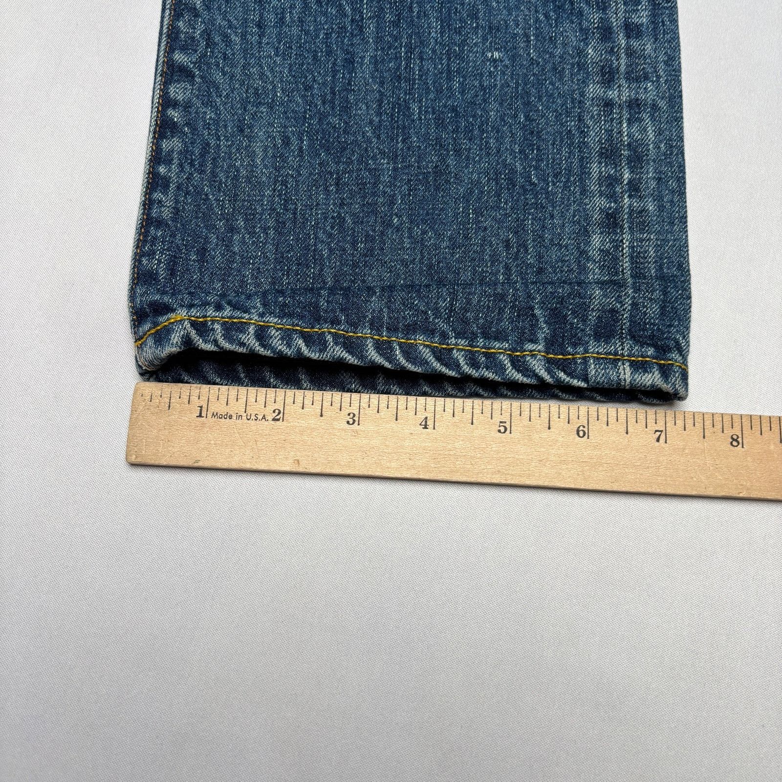 Sid Mashburn $295 Sid Mashburn Slim Straight Jeans Selvedge 33x34 Size US 33 - 9 Thumbnail