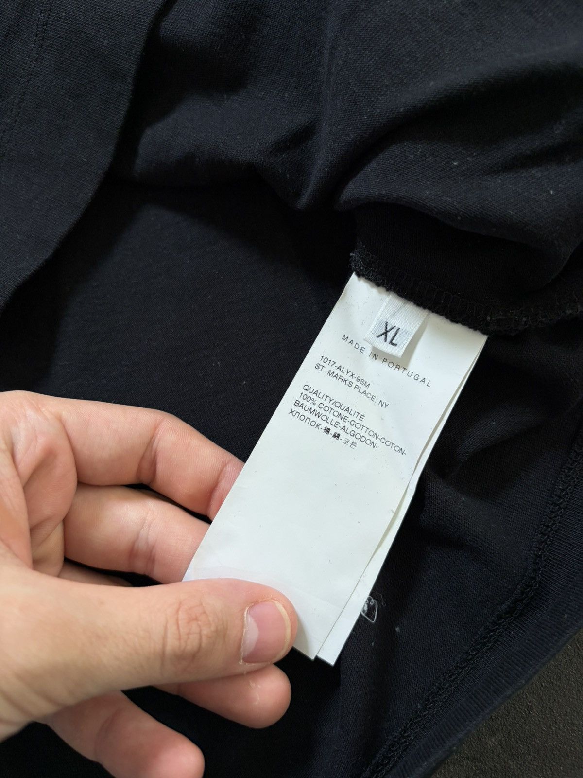 1017 ALYX 9SM 1017 Alyx 9SM black tee Japan Style Archive Vintage Retro Size US XL / EU 56 / 4 - 9 Thumbnail