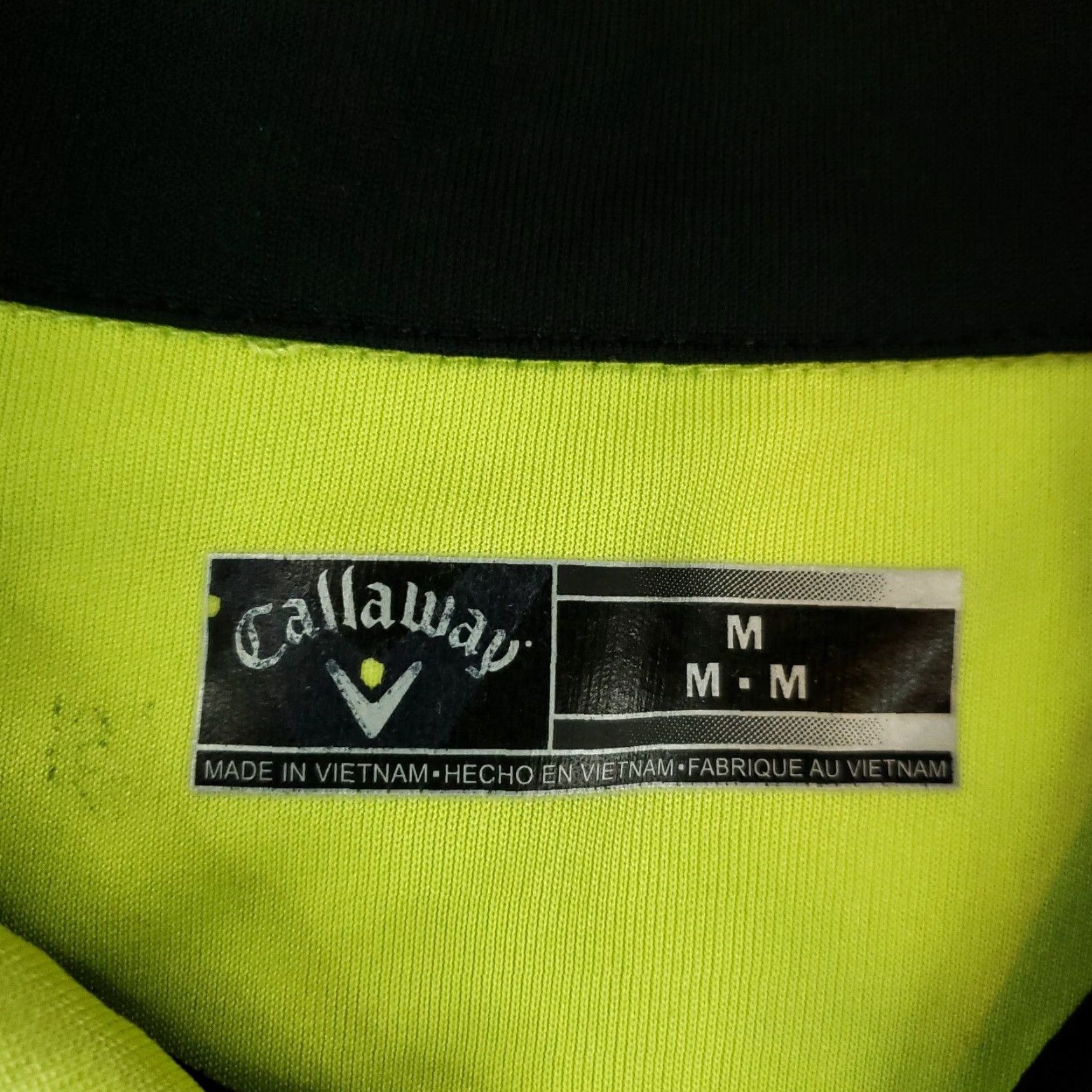 Callaway Callaway Golf Polo Shirt Mens Medium Yellow Black Striped Short Sleeve Stretch Size US M / EU 48-50 / 2 - 5 Thumbnail
