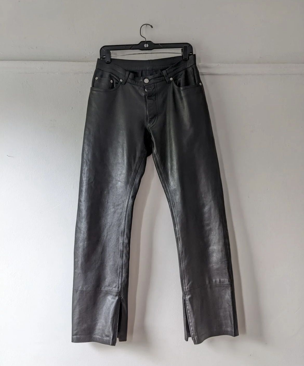 Helmut Lang 1999 Leather Trousers Size US 31 - 1 Thumbnail