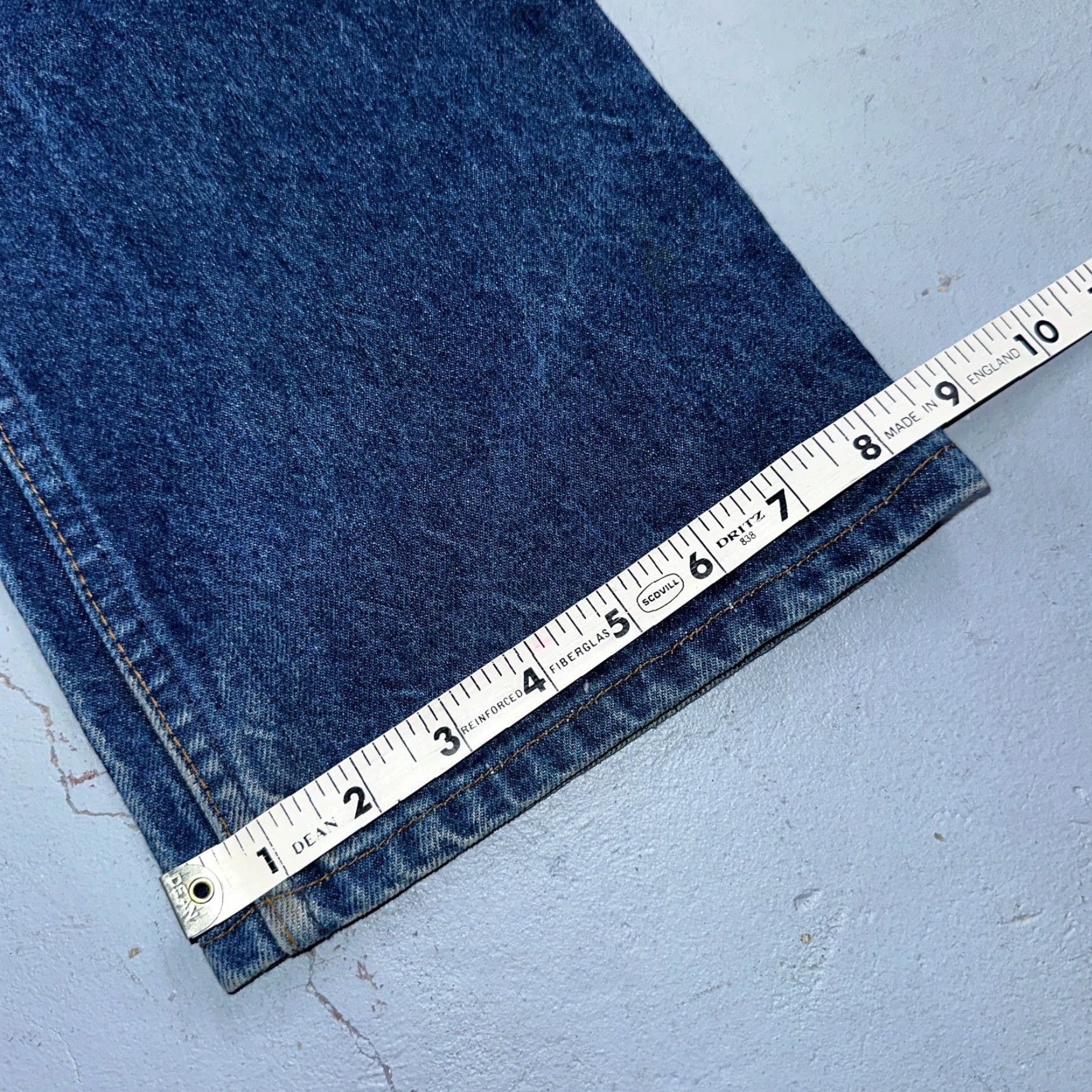 Levi's VINTAGE Levi's 517 Jeans Bootcut USA 90s Orange Tab Blue Worn 32x32 Men's Jeans Size US 32 / EU 48 - 5 Thumbnail