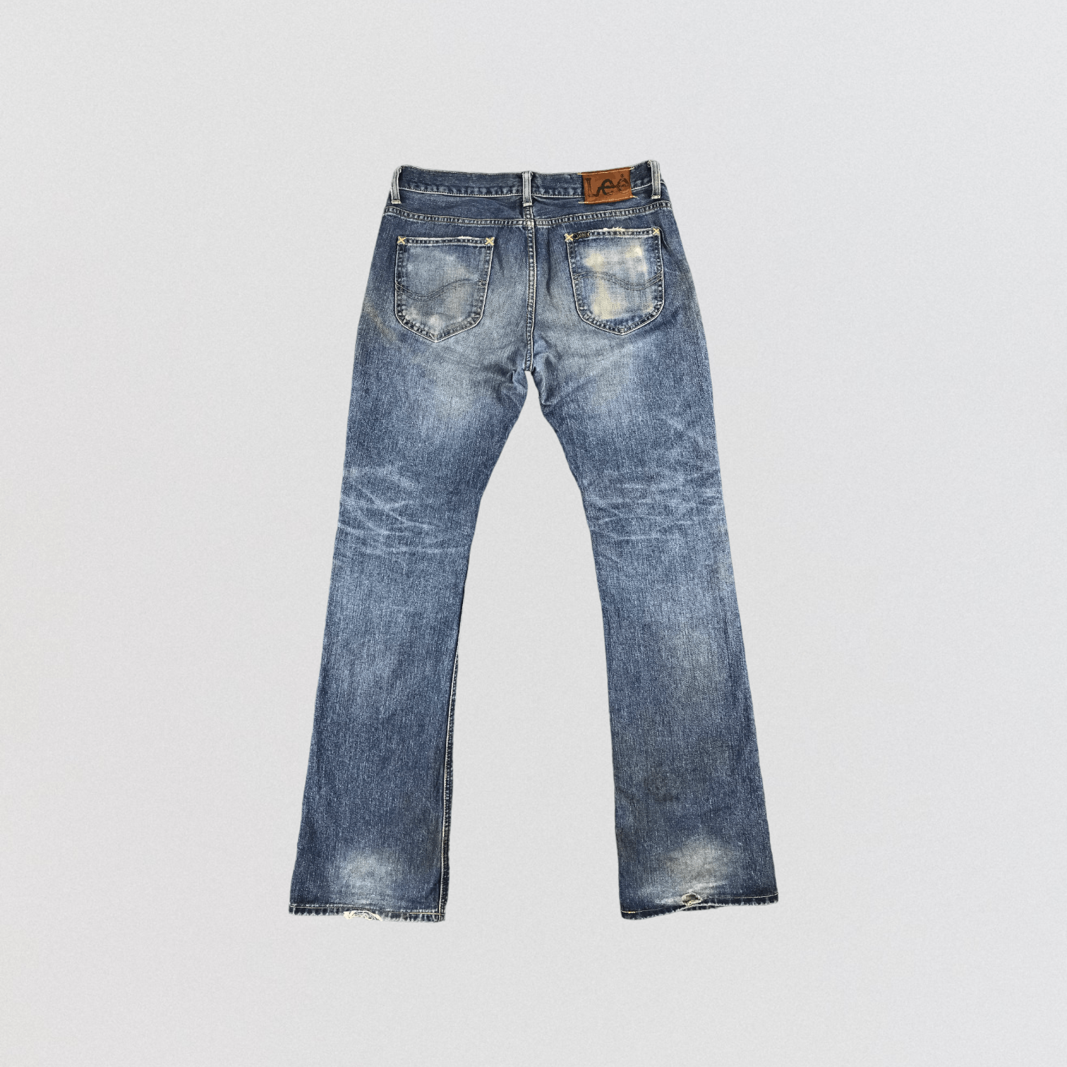 Lee × Vintage Vintage Lee Flare Jeans-JM458 Size US 35 - 3 Thumbnail