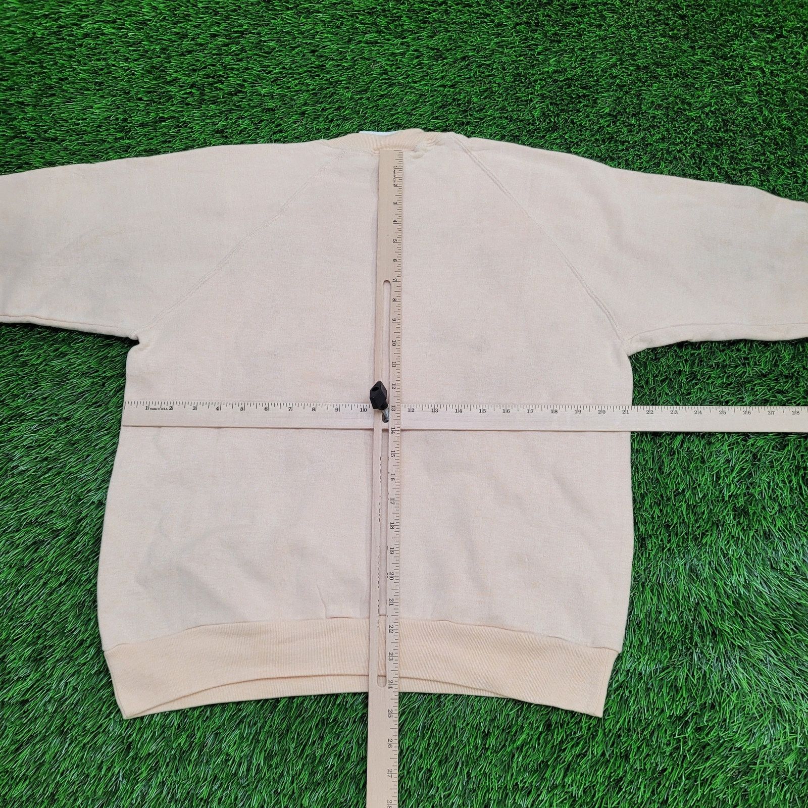 Vintage Vintage 80s Denver Sweatshirt Womens L/XL 21x24 Beige Peach Size XL / US 12-14 / IT 48-50 - 6 Thumbnail