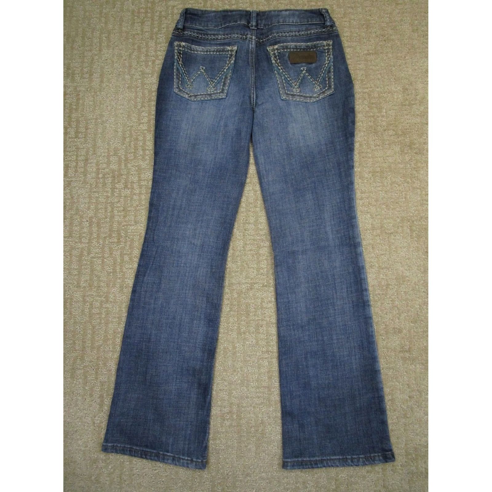 Wrangler Wrangler Jeans Women 6 Blue Low Rise Bootcut Western Denim Pants Curvy Stretch Size 28" / US 6 / IT 42 - 3 Thumbnail