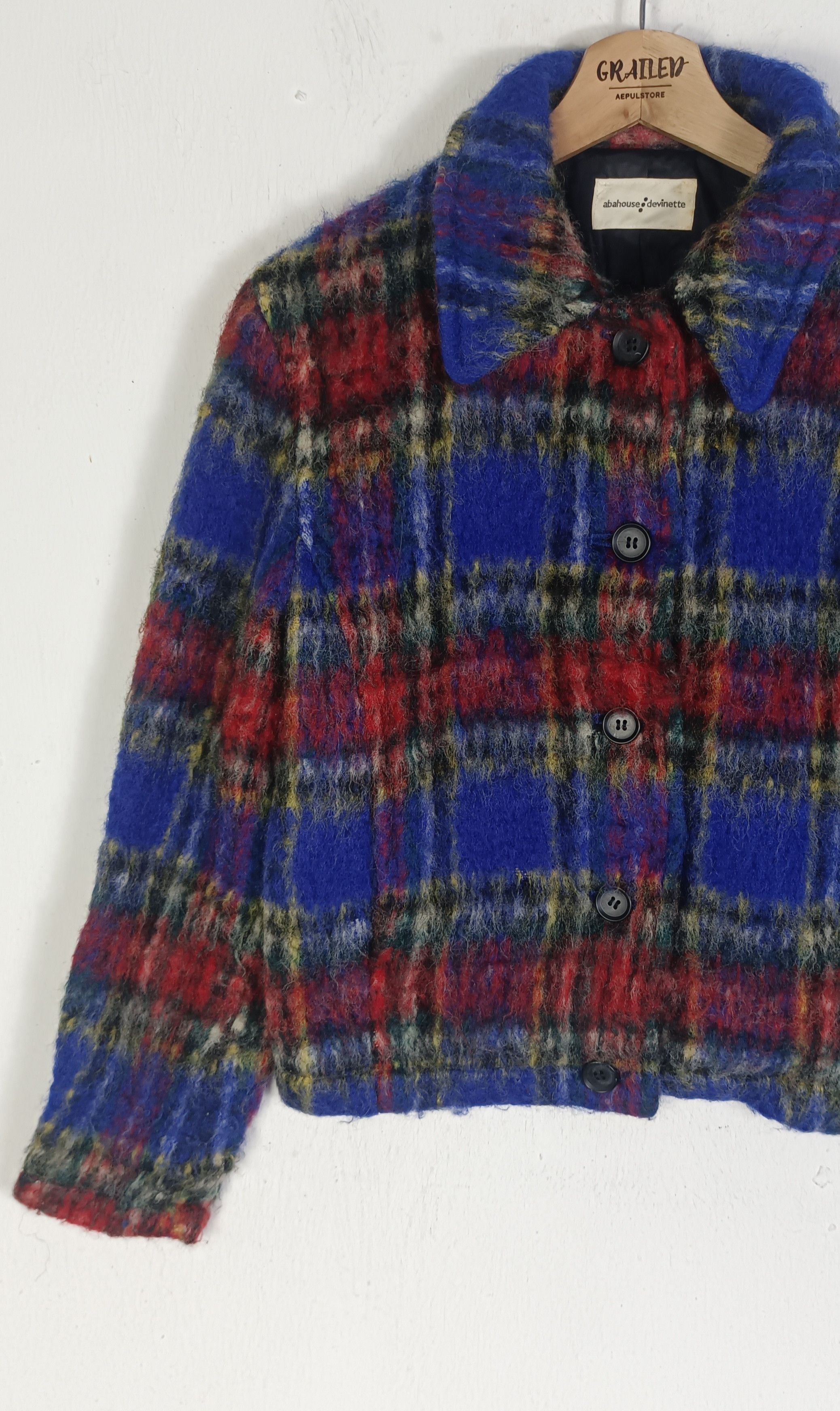 ABAHOUSE Vintage Abahouse Devinette Mohair Wool Jacket Size M / US 6-8 / IT 42-44 - 4 Thumbnail