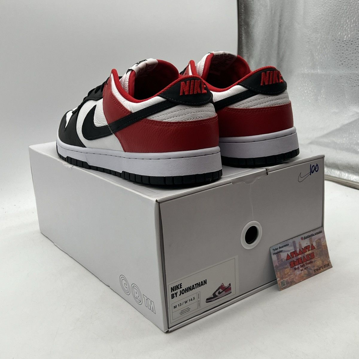 Nike Nike id Nike by you black red Size US 13 / EU 46 - 4 Thumbnail