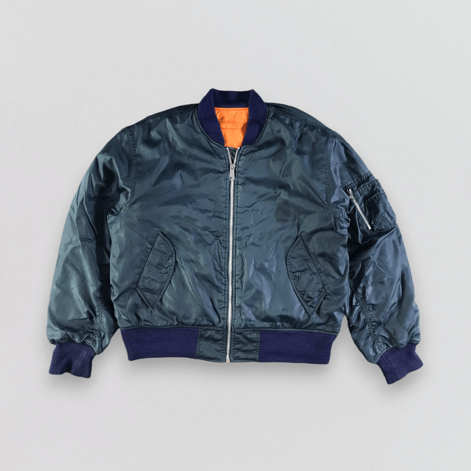 Bomber MA-1 Vintage - Taille M - Fabriqué En Corée - Style Années 90 - Occasion Très Bon état