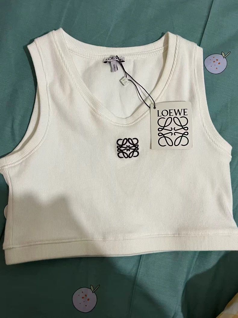LOEWE New White Sleeveless Top - dmc