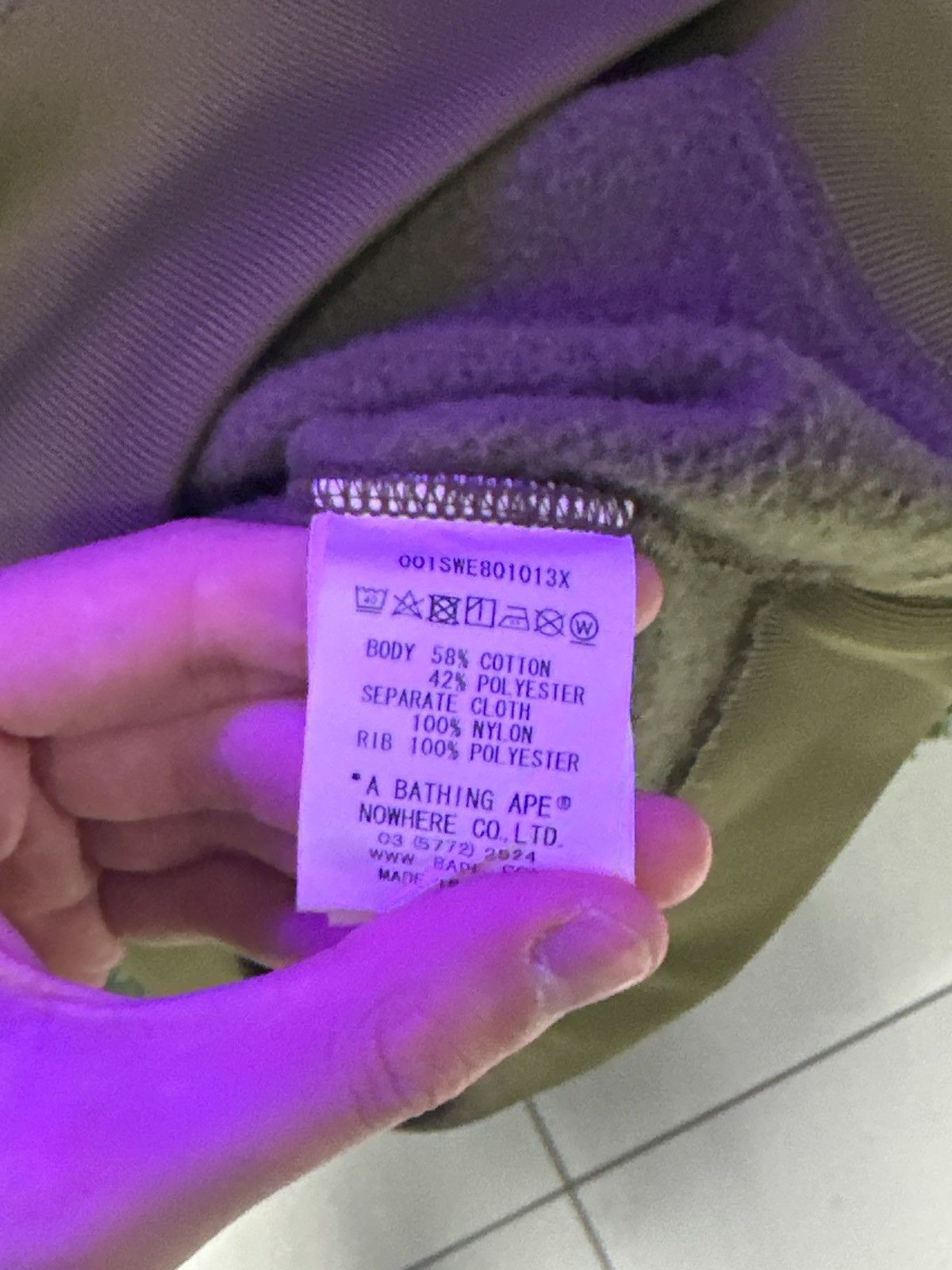 Bape BAPE Quarter Button Up Sweater Green Camo Purple Size US S / EU 44-46 / 1 - 4 Thumbnail