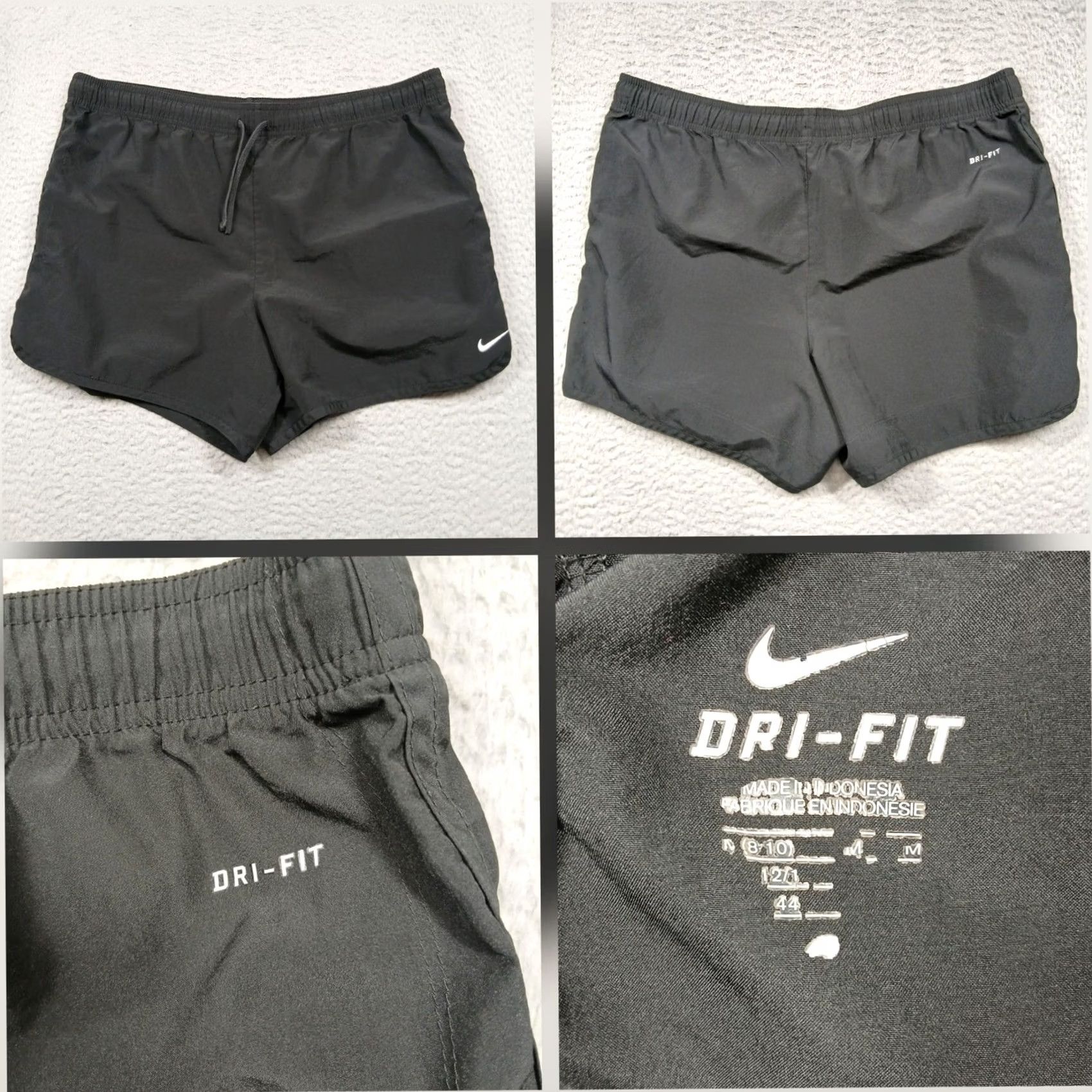 Nike Nike Dri-FIT Running Shorts Women Medium Black Athletic Drawstring Size 32" / US 10 / IT 46 - 2 Thumbnail