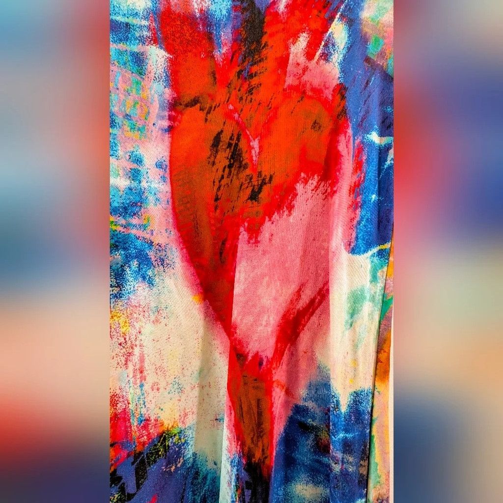 Just Cavalli Just Cavalli Multicolour Heart Bodycon Long Sleeved Dress Size M / US 6-8 / IT 42-44 - 9 Thumbnail