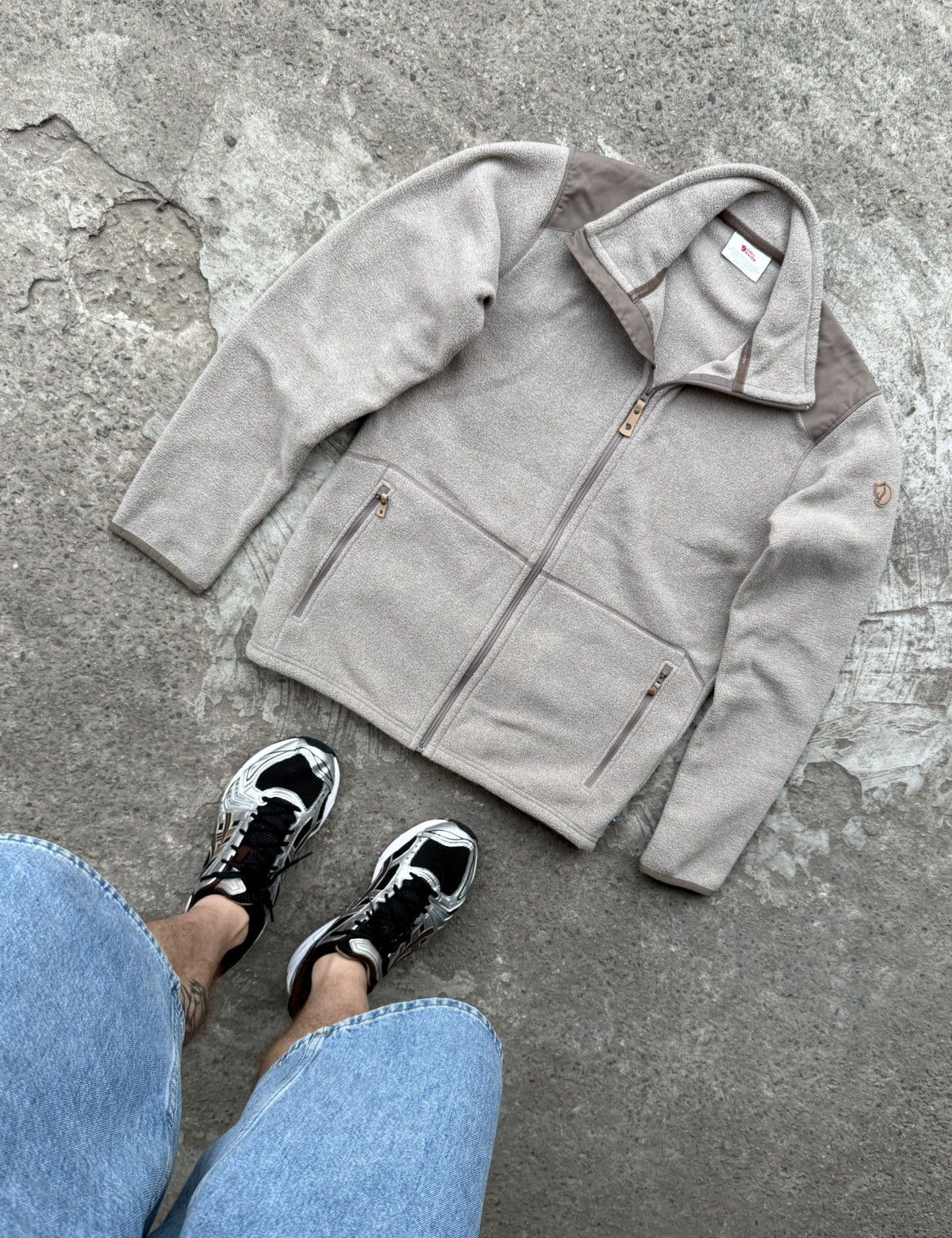 Fjallraven Sten Fleece Hoodie Zip Up Gorpcore Hiking Jacket