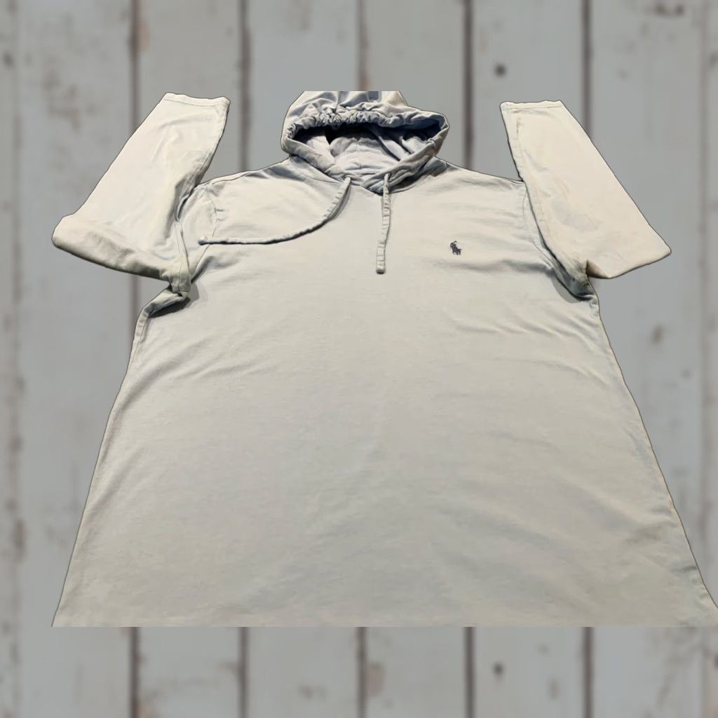 Polo Ralph Lauren Polo Ralph Lauren Lightweight Hoodie Mens M Pullover Solid Light Blue Gym Outdoor Size US M / EU 48-50 / 2 - 1 Thumbnail