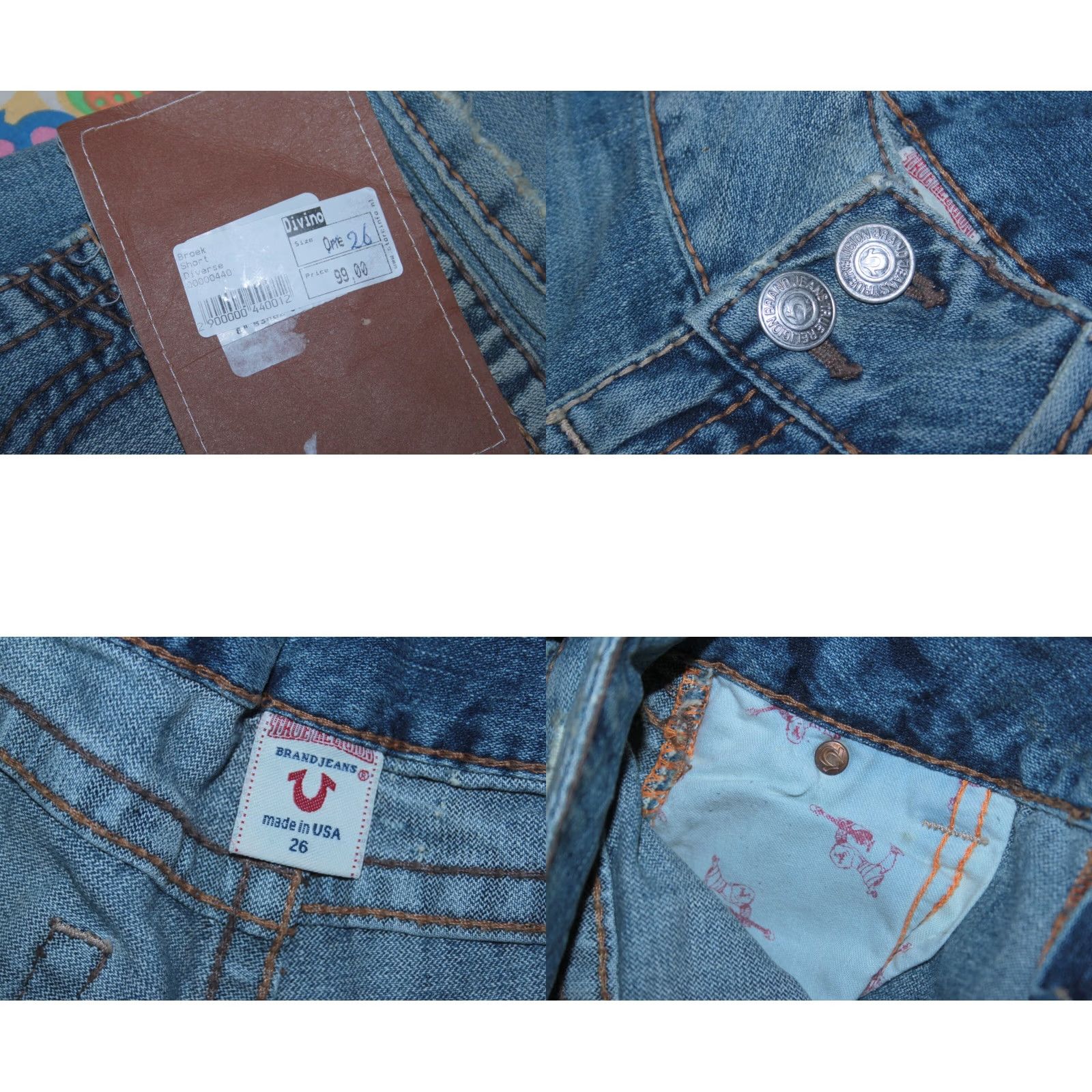 True Religion True Religion Jeans Sammy Shorts Denim Shorts 26 Blue Womens BNWT Size 26" / US 2 / IT 38 - 8 Thumbnail