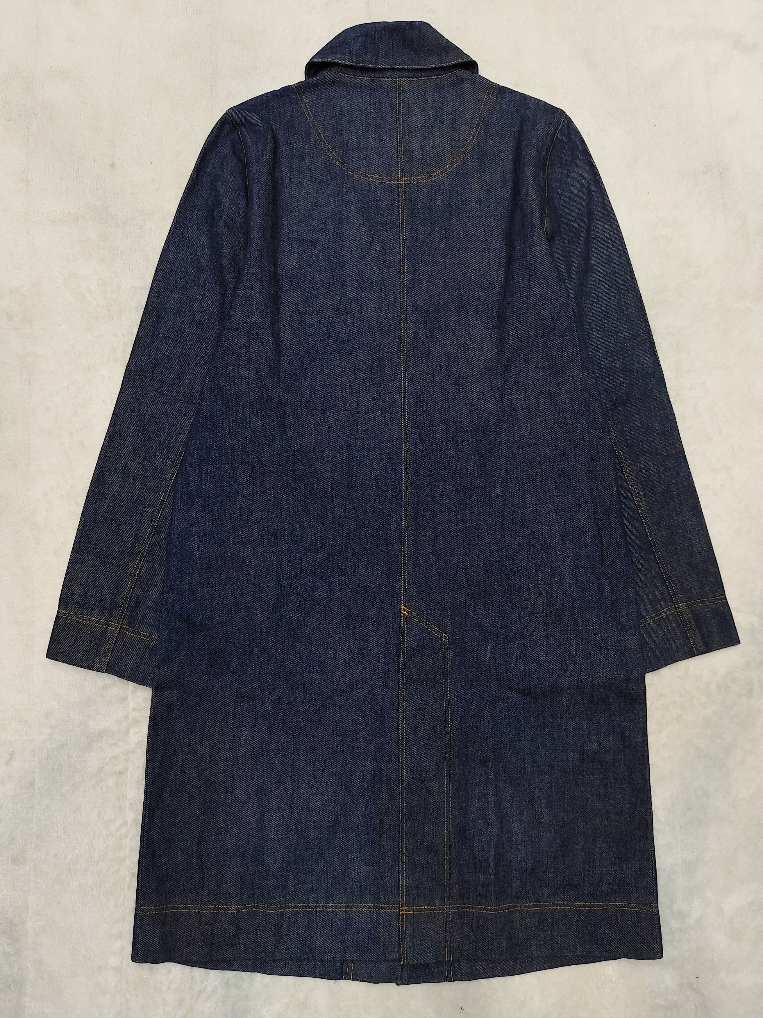 Japanese Brand 90s Joli Nana- Japanese Artsy Selvedge Denim Coat Jacket Size M / US 6-8 / IT 42-44 - 3 Thumbnail