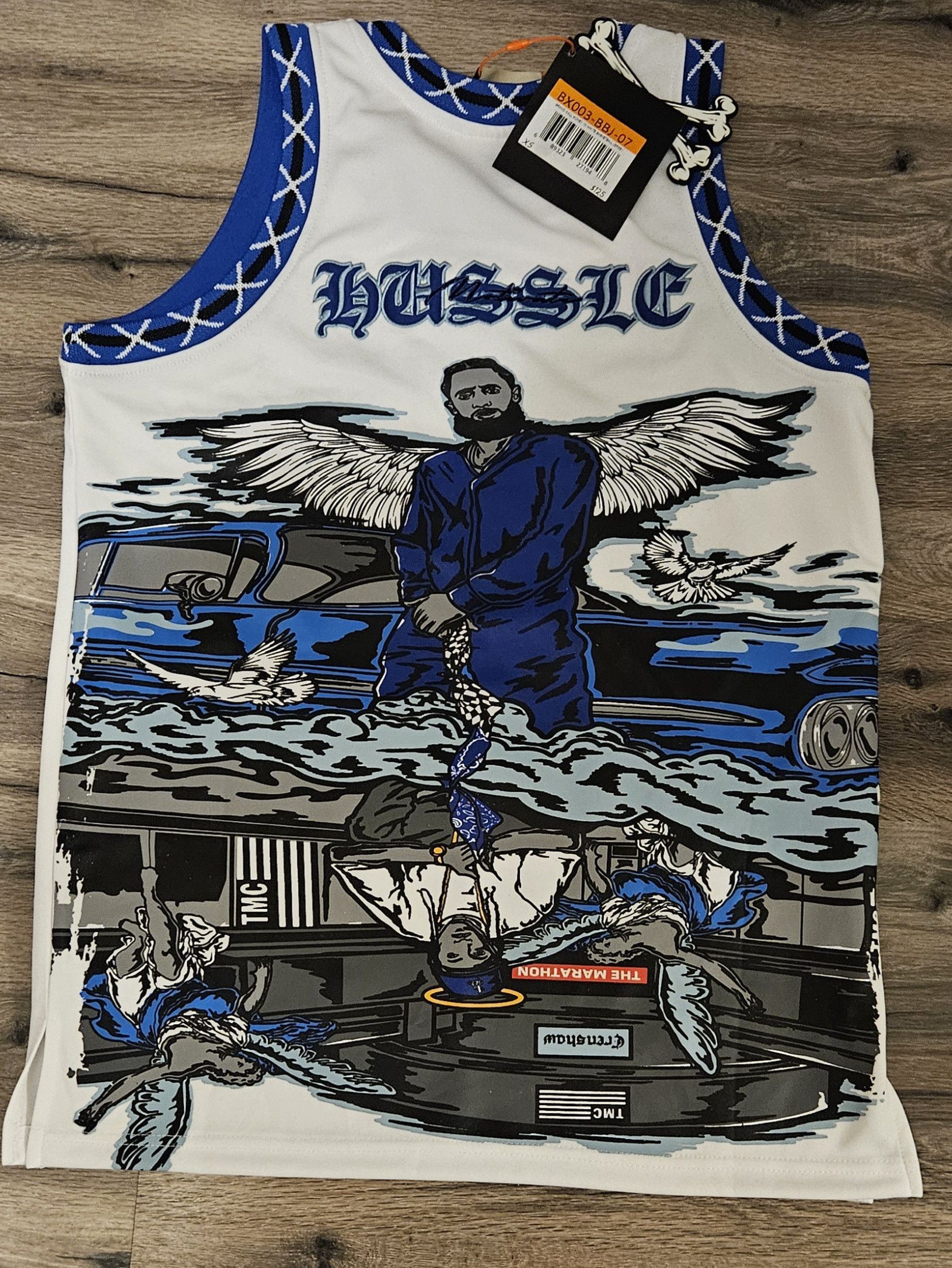 Other Nipsey Hussle- All money in hussle Jersey- Brand X Size US XS / EU 42 / 0 - 2 Thumbnail