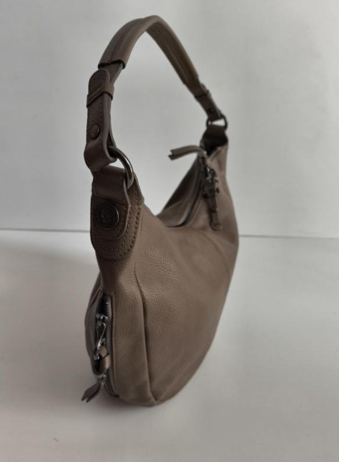 George Gina & Lucy George Gina Lucy GGL Women's Leather Brown Bag Half Moon Y2K Size ONE SIZE - 3 Thumbnail