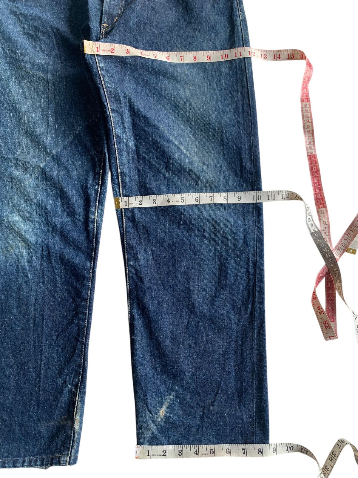 Kapital VINTAGE HOLLYWOOD RANCH MARKET SELVEDGE DISTRESSED DENIM Size US 32 / EU 48 - 21 Thumbnail