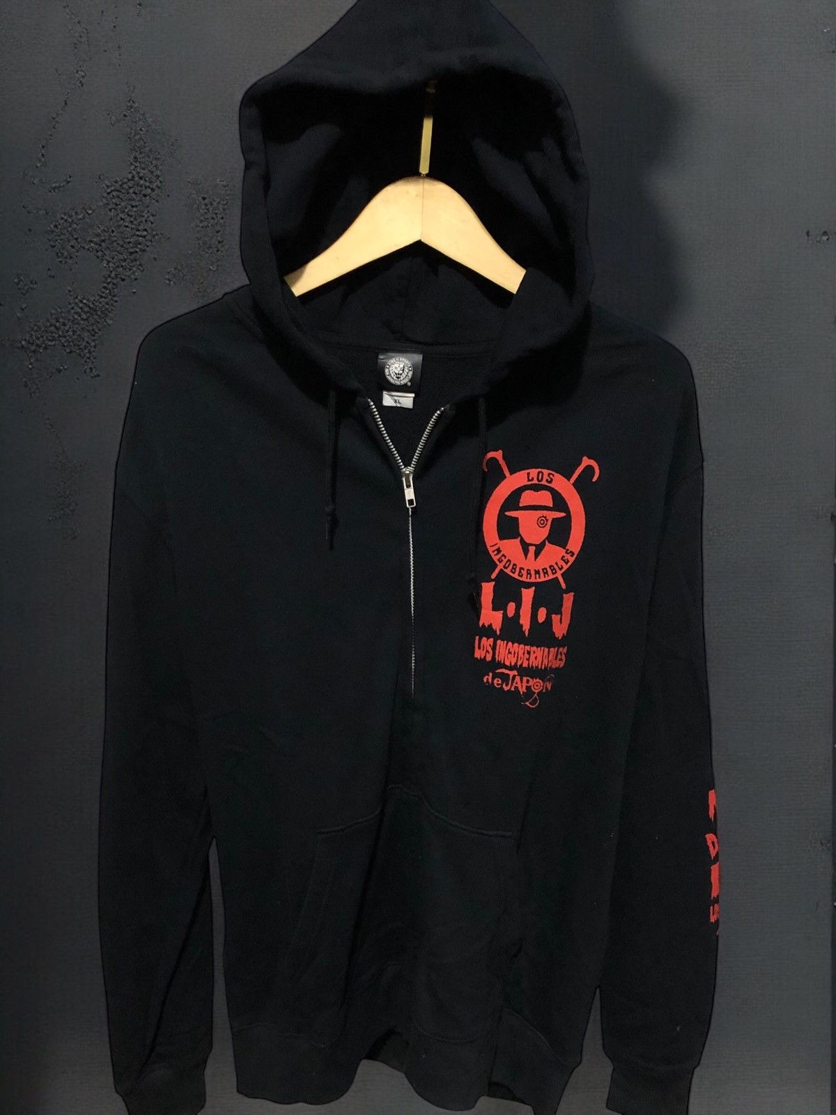 Japanese Brand × Vintage × WWF 🐞Tetsuya Naito TRANQUILO Los Ingobernables de Japon Hoodie🐞 Size US XL / EU 56 / 4 - 1 Thumbnail
