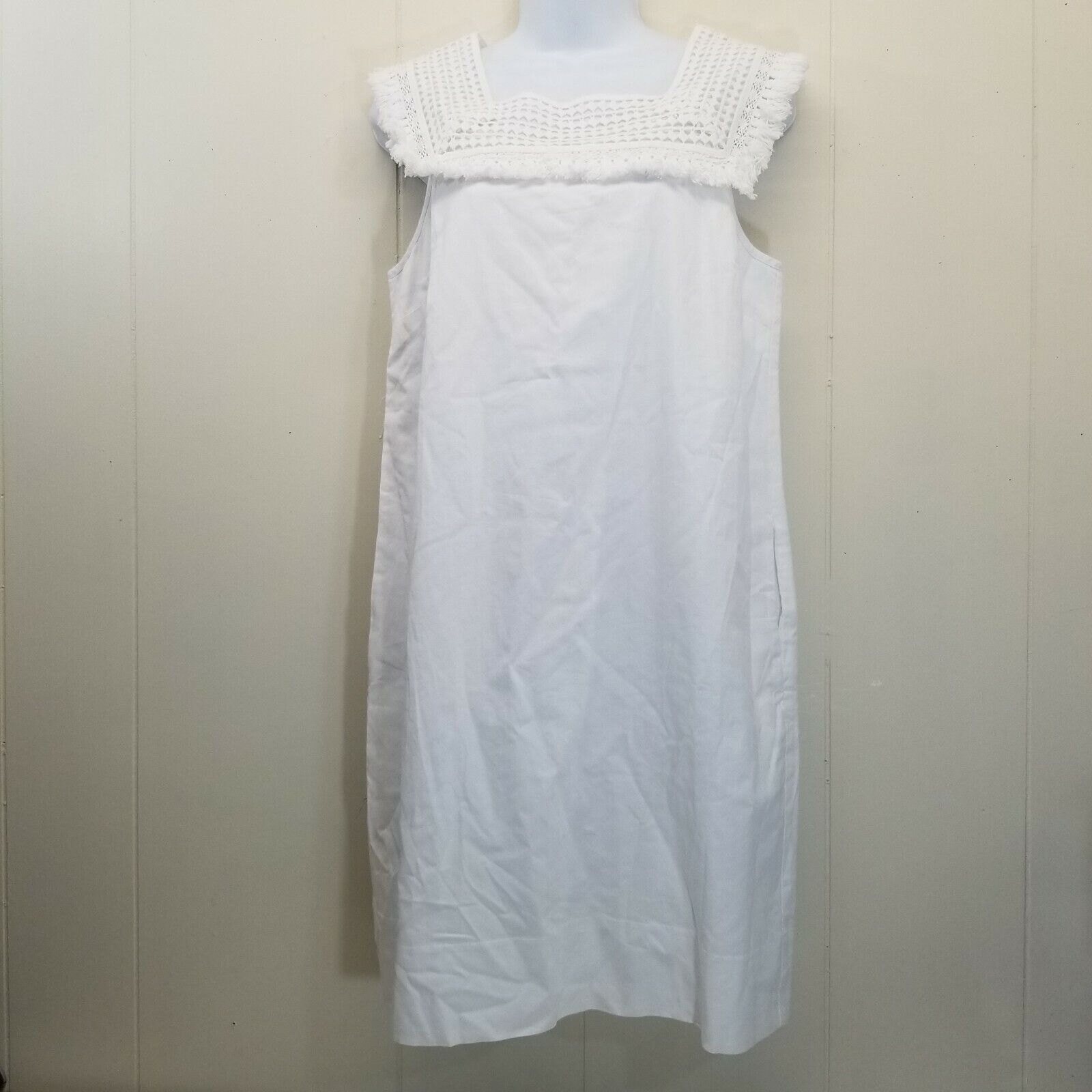 Madewell Madewell 2 Sundream White Dress Lace Fringe Mini Shift Sleev Size XS / US 0-2 / IT 36-38 - 1 Thumbnail