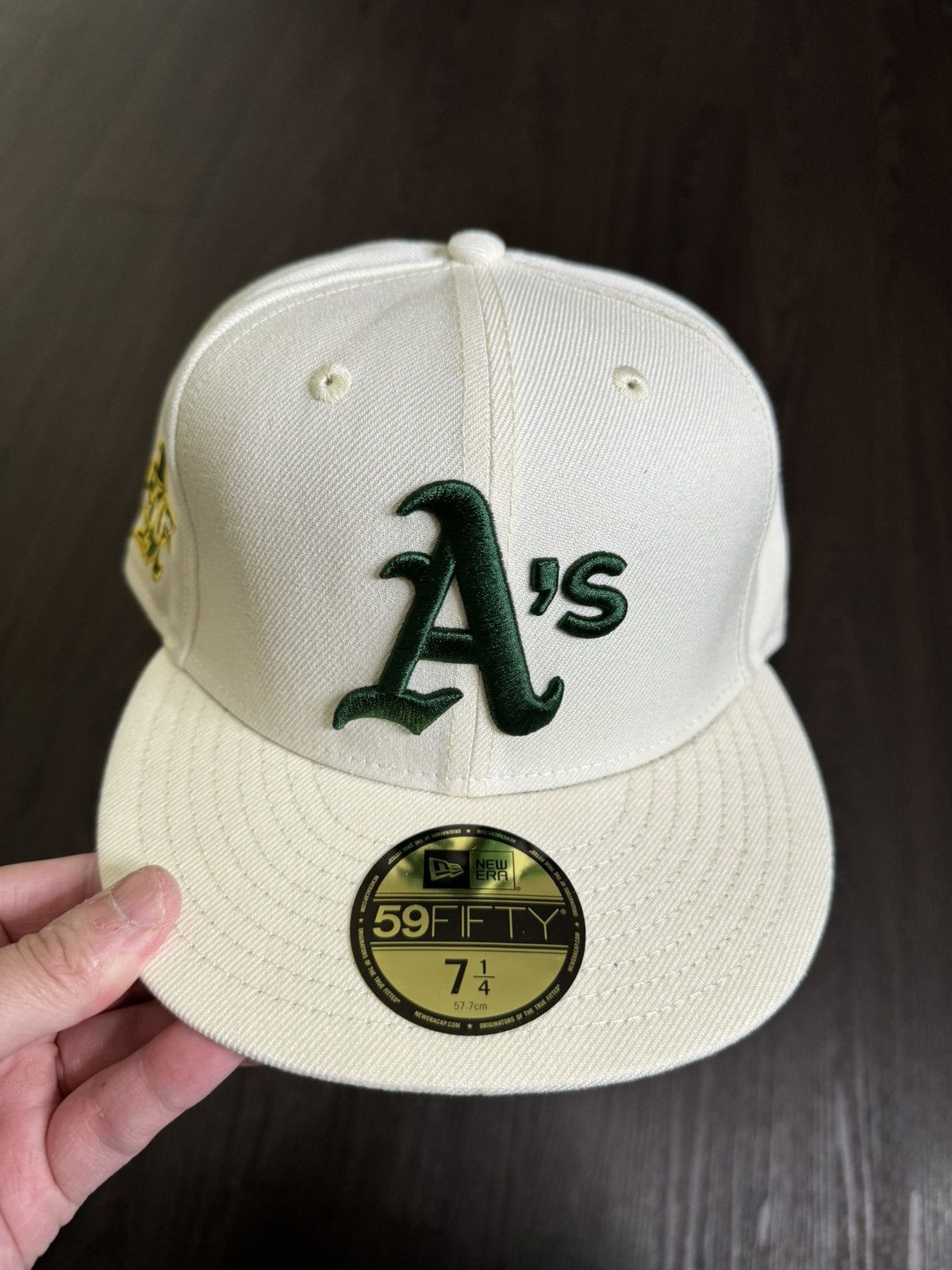 New Era New Era Oakland Athletics Chrome Fitted 7 1/4 Size ONE SIZE - 1 Thumbnail