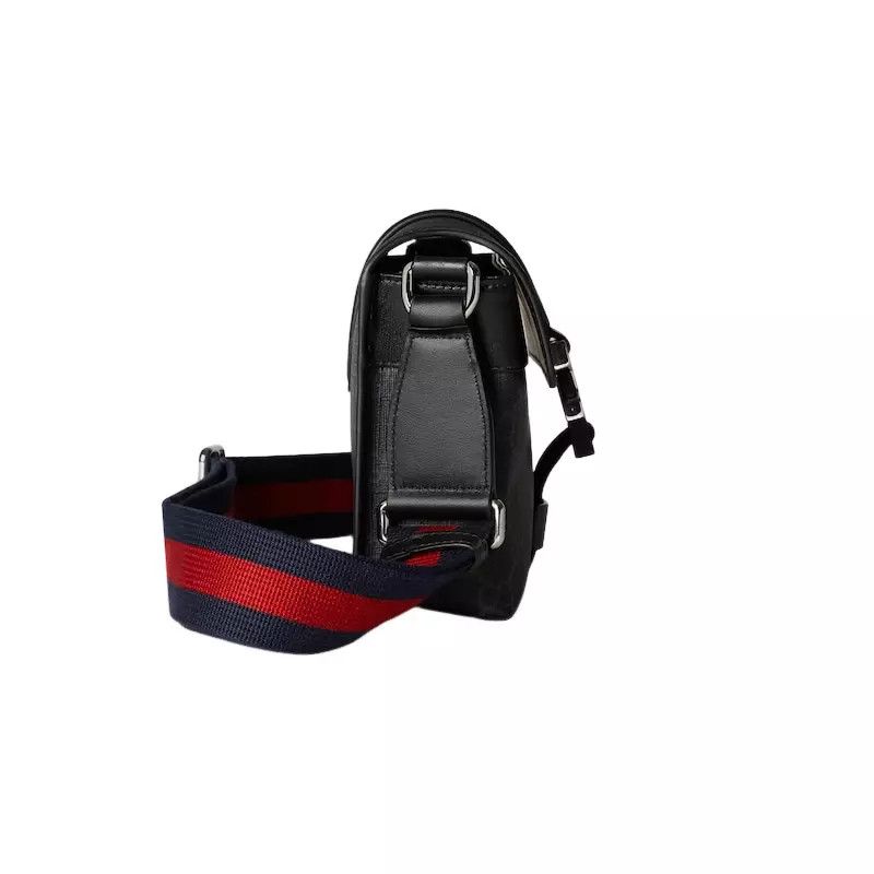 Gucci GUCCI Black GG Canvas Mini Messenger Bag New Size ONE SIZE - 4 Thumbnail