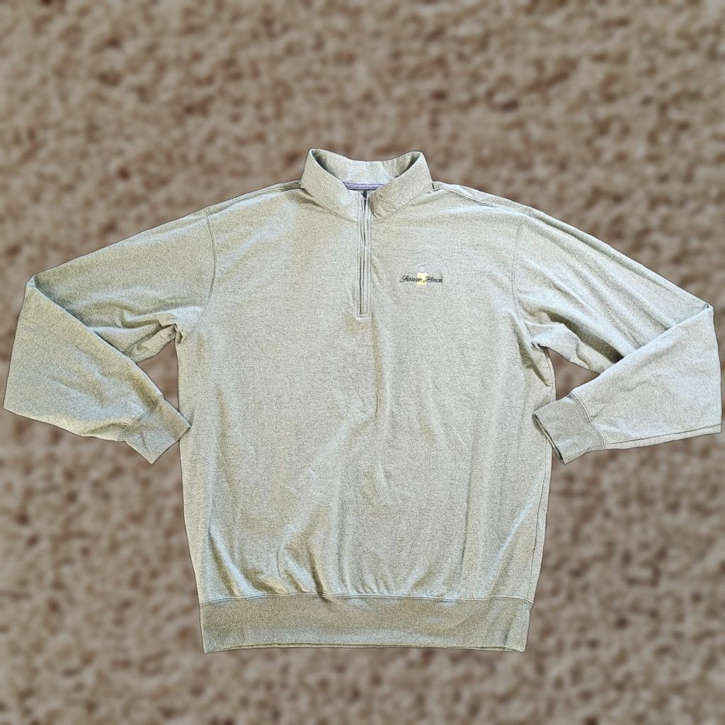 Vintage Turtleson Sweater Pullover Men XL Green 1/4 Zip Long Sleeve Tour Performance Golf Mens Size US XL / EU 56 / 4 - 1 Thumbnail