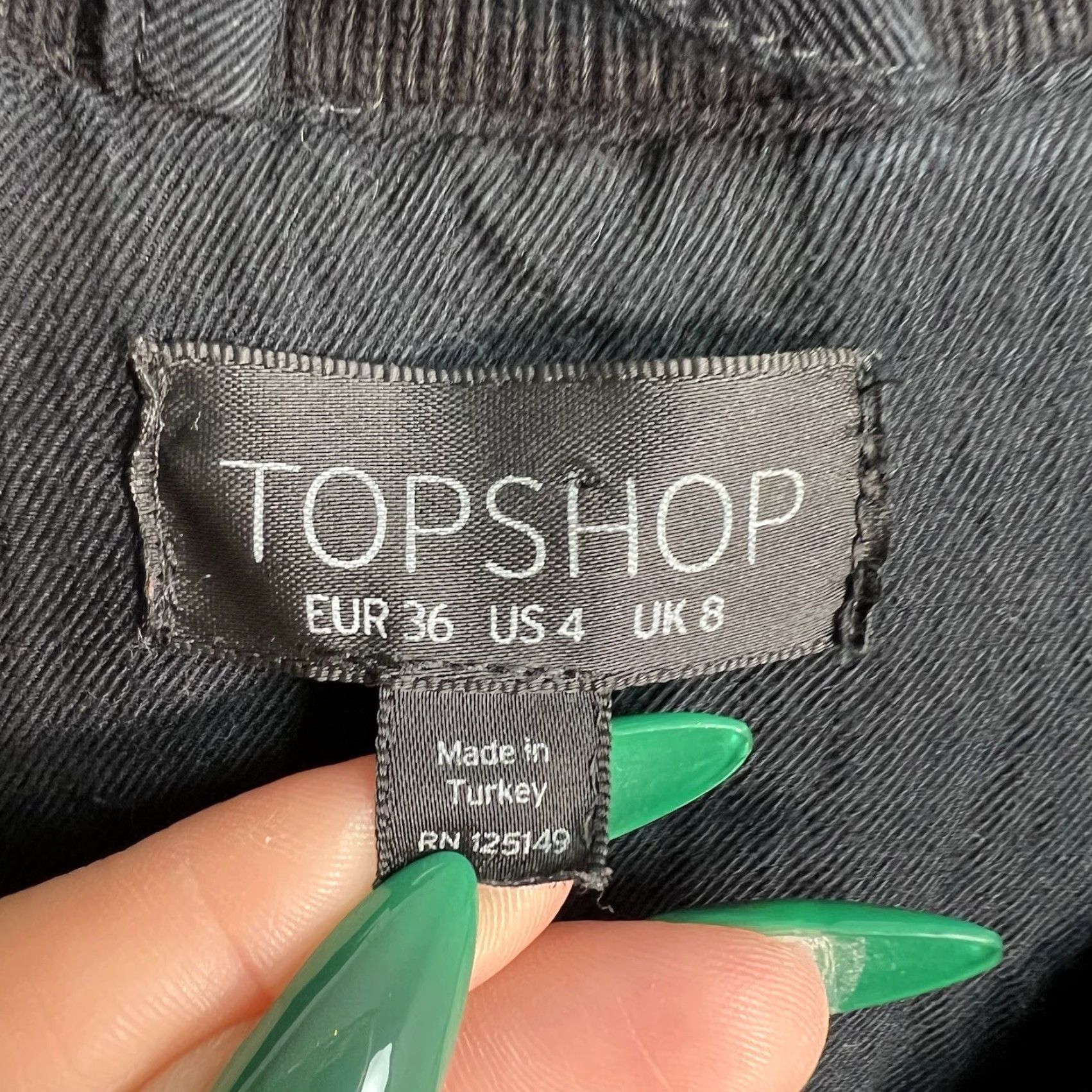 Topshop TopShop Jacket Bomber Womens Size 4 Black Lightweight Full Zip Shirt Size S / US 4 / IT 40 - 4 Thumbnail