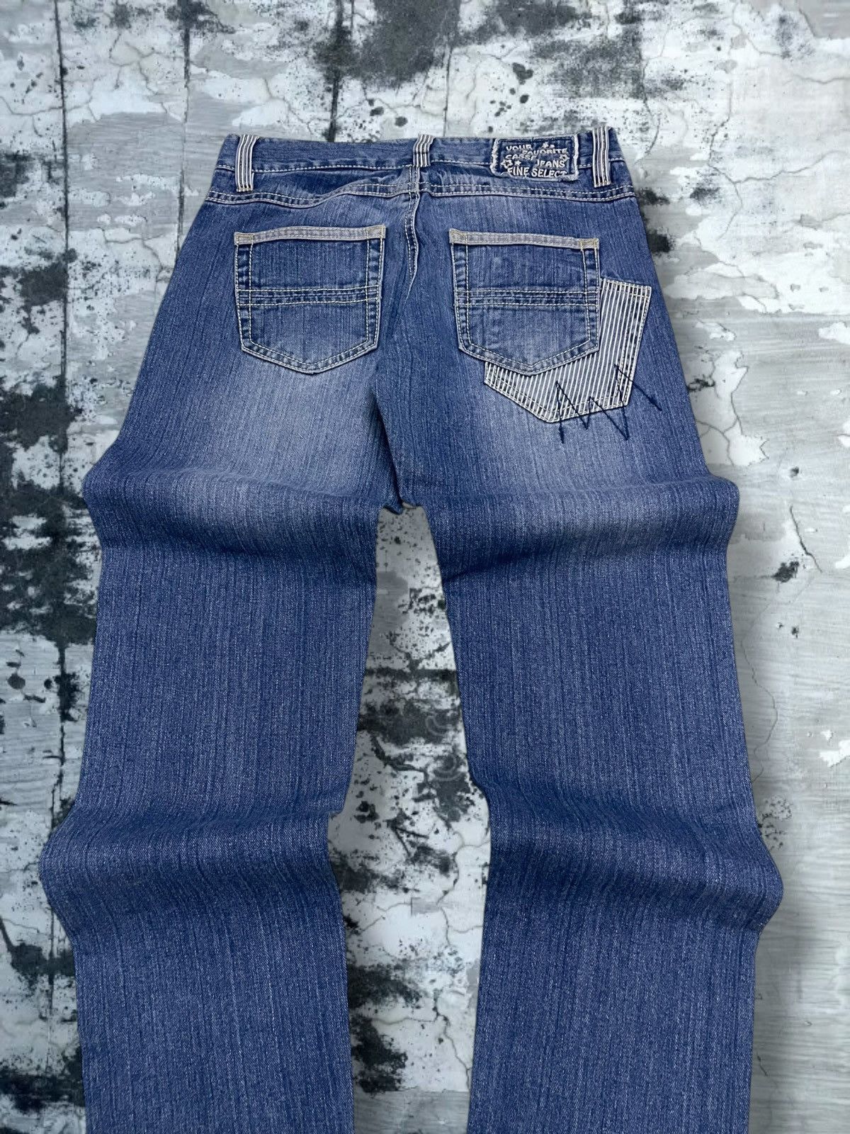 Japanese Brand Vintage 1990s Japan Designer Casse Jeans Patchwork Denim Size US 30 / EU 46 - 12 Thumbnail