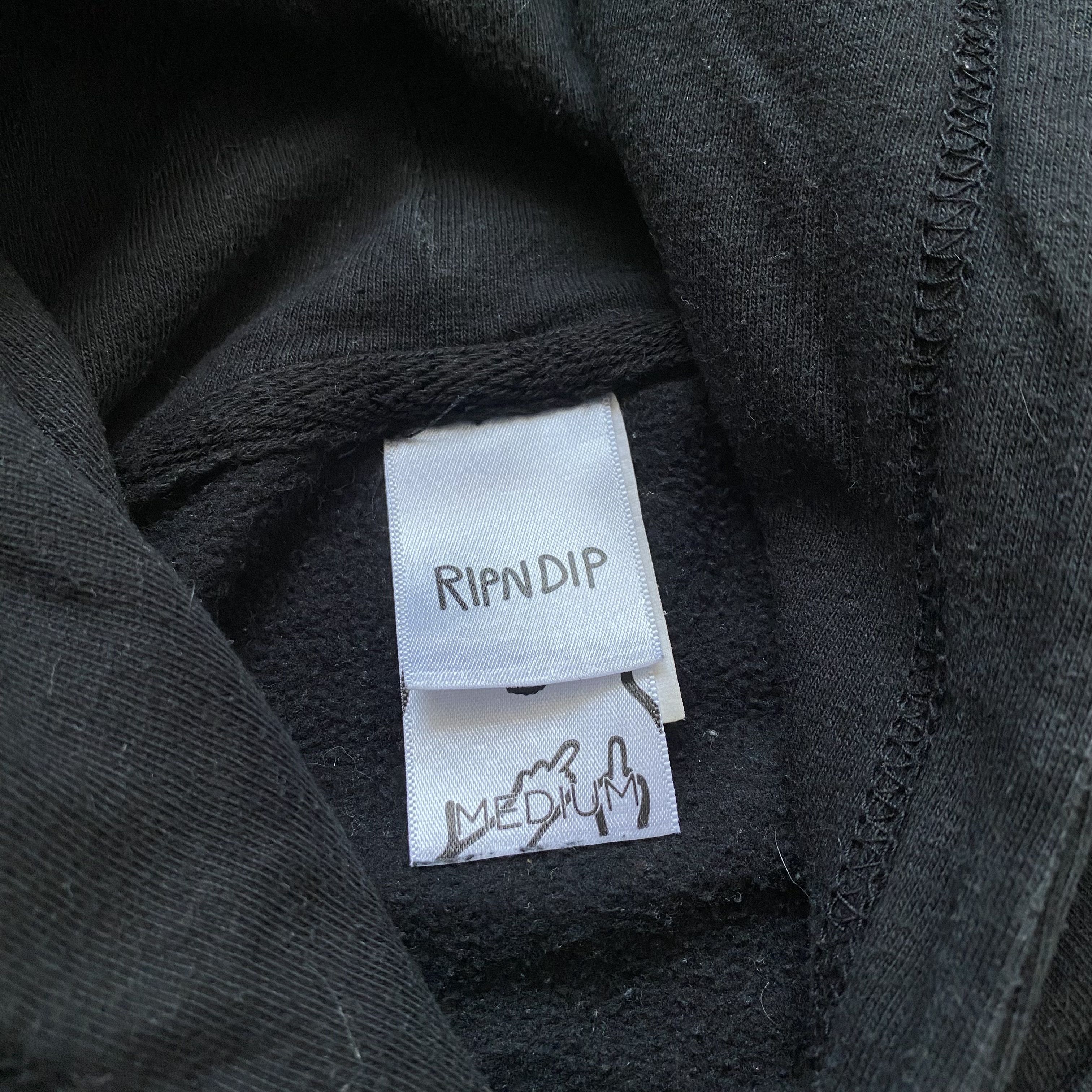 RIPNDIP Vintage Ripndip Logo Black Hoodie Cats art print Size US M / EU 48-50 / 2 - 7 Thumbnail