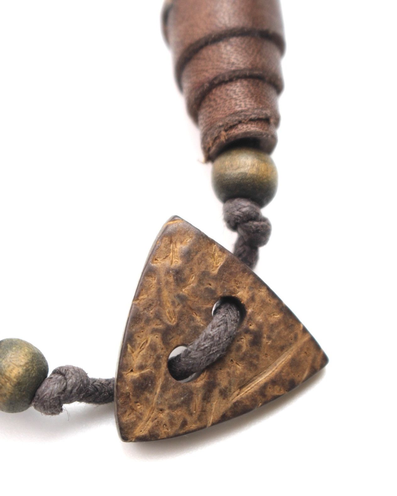 Hysteric Glamour 1990S JAPANESE MADE CARVED WOODEN TRIANGULAR BEADS NECKLACE Size ONE SIZE - 4 Thumbnail