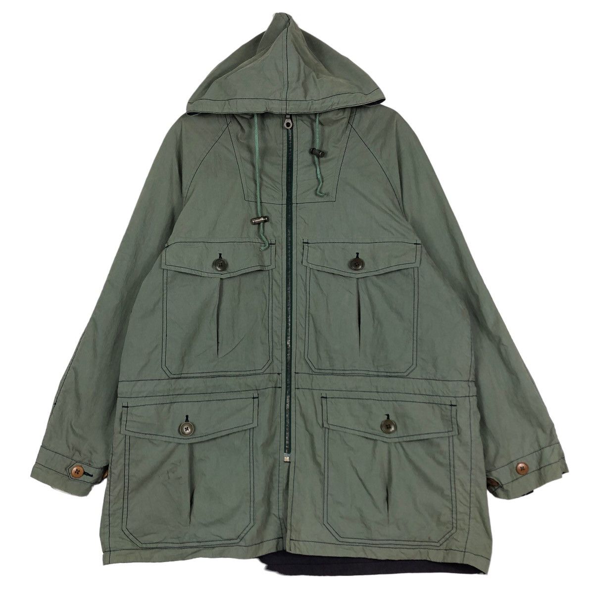 Nigel Cabourn 🔥Vintage Hunting Survival Jacket 3D Pockets Cargo Size US M / EU 48-50 / 2 - 1 Thumbnail
