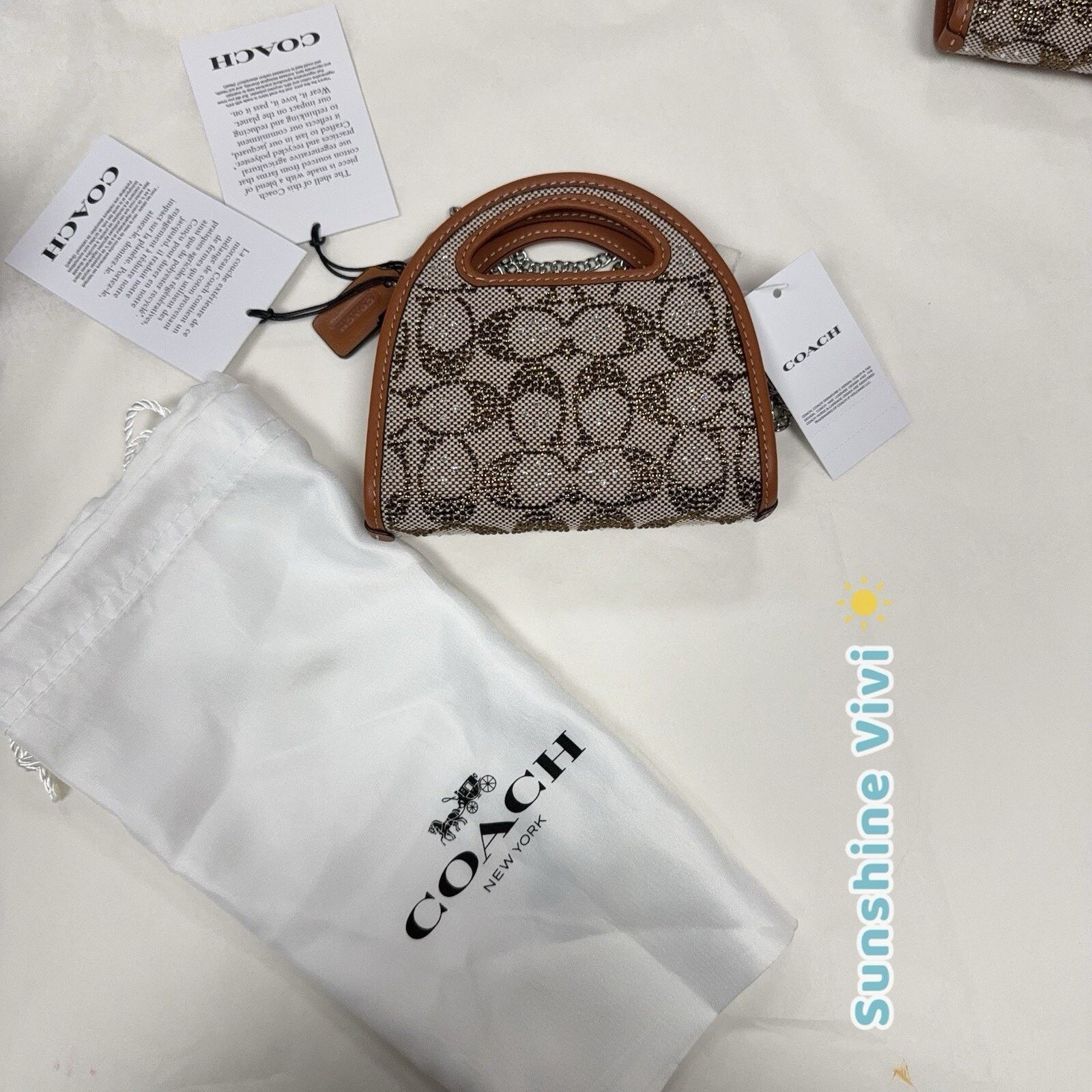 Coach NWT Limited Coach Card Case Crystal Signature Jacquard CX243 Size ONE SIZE - 5 Thumbnail