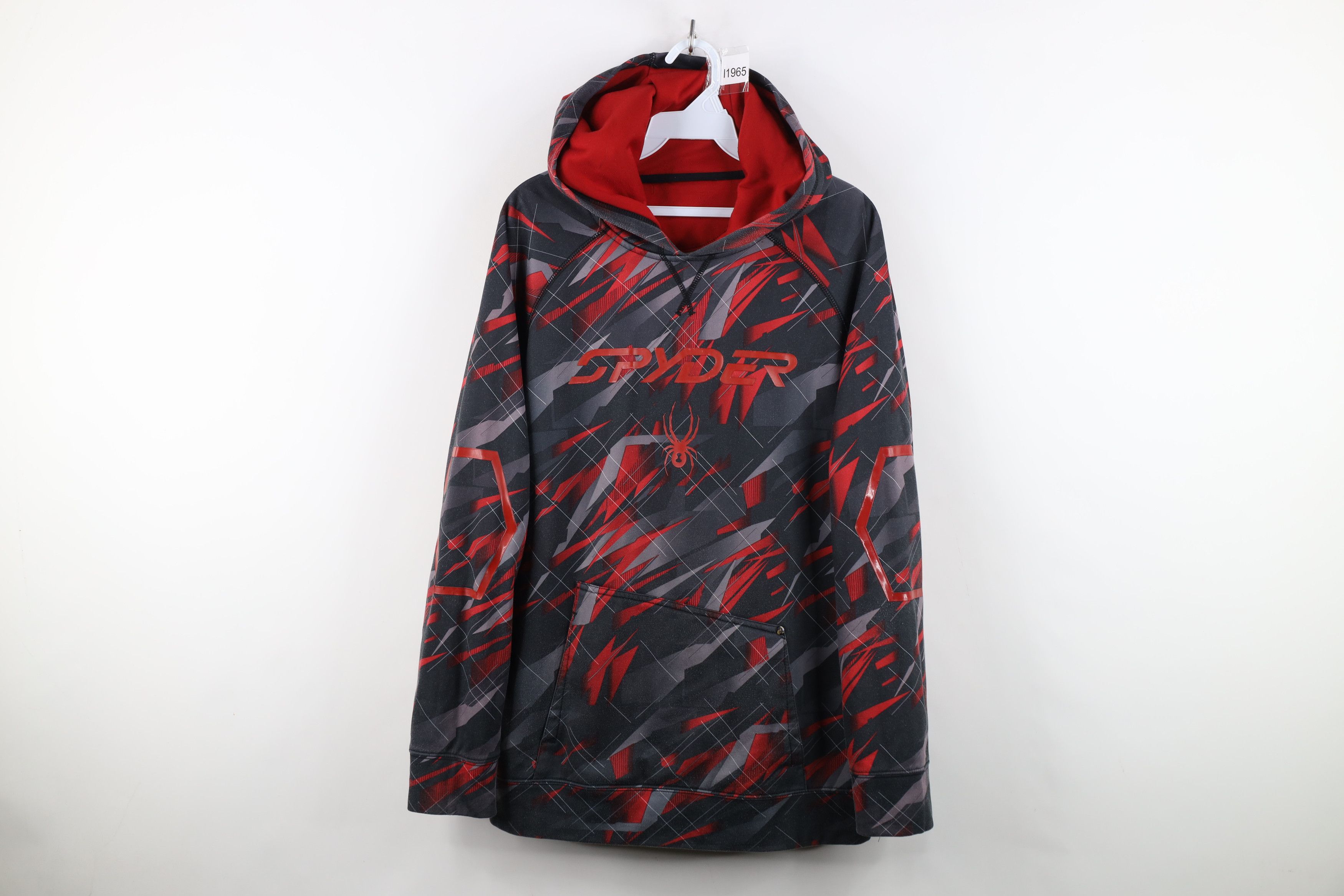 Spyder Vintage Y2K Spyder Fractal Spider Hoodie Sweatshirt Red Size US M / EU 48-50 / 2 - 1 Thumbnail