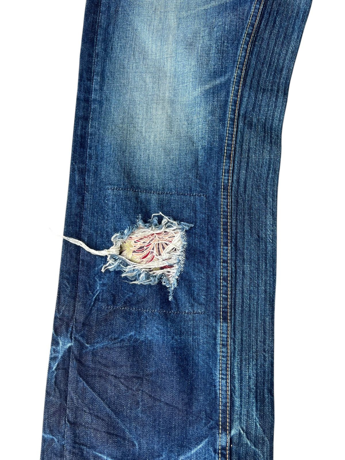 Eternal ETERNAL Japan Distressed Aging Mud Hybrid Denim Loose Jeans Size US 32 / EU 48 - 9 Thumbnail