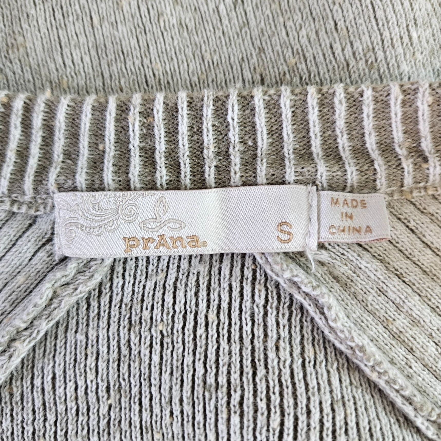 Prana prAna Womens Avalone Sweater Dress Sz Small Stone Long Sleeve Cotton Blend Size S / US 4 / IT 40 - 5 Thumbnail