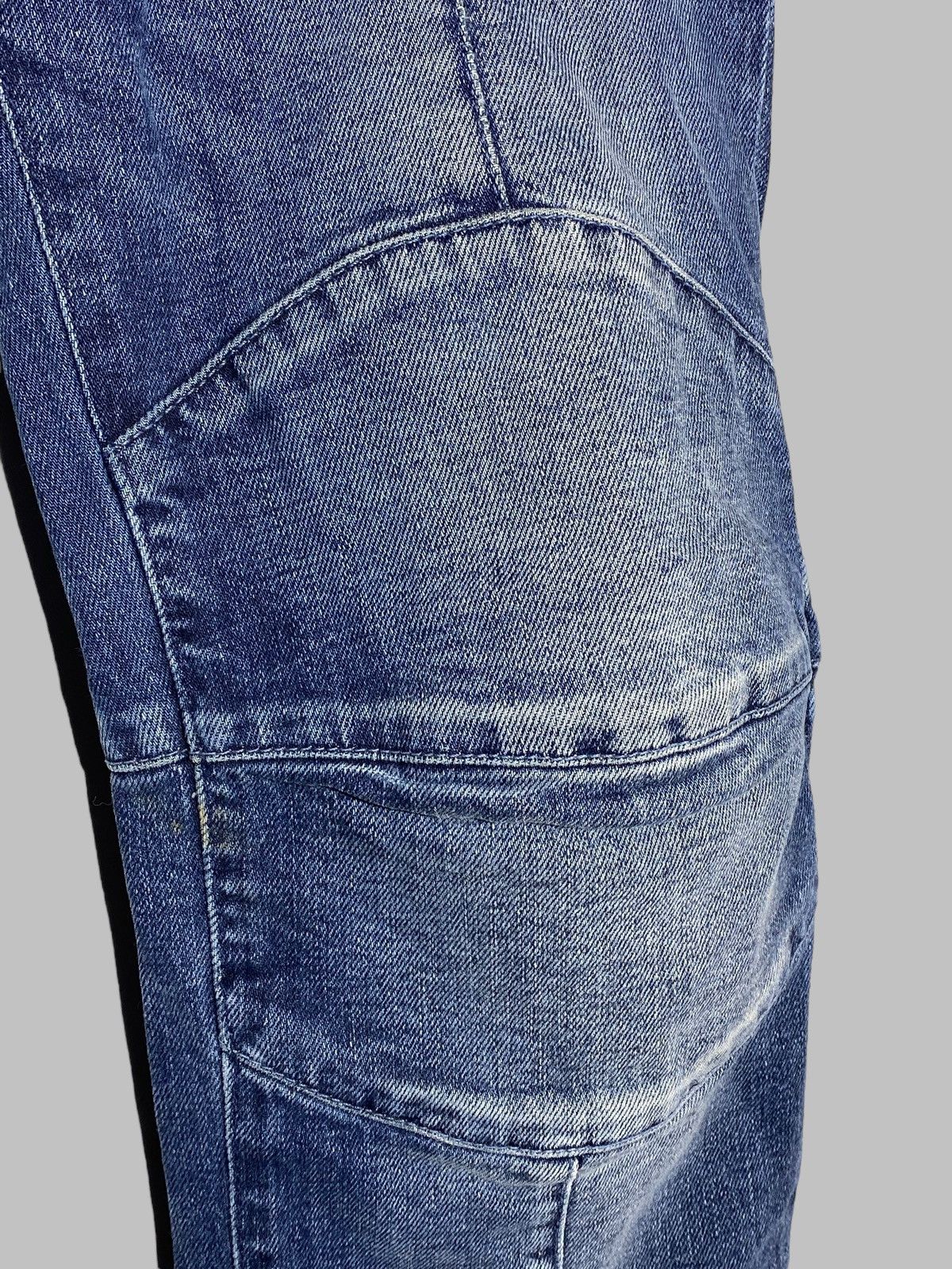 Pierre Balmain 🔥 PIERRE BALMAIN MOTO BIKER DENIM Y2K RARE DISTRESSED JEANS Size US 34 / EU 50 - 10 Thumbnail