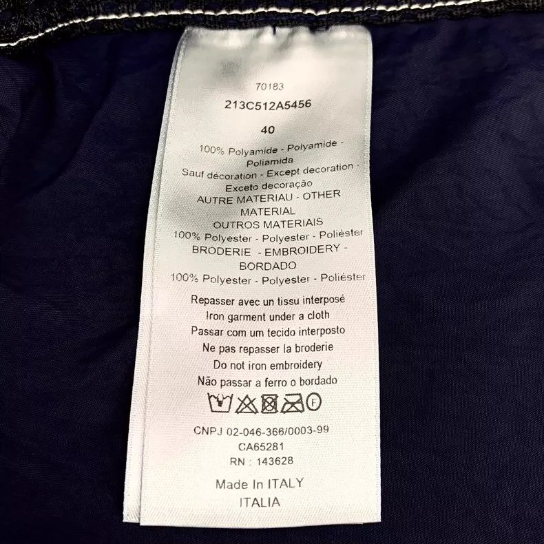 Dior Dior Dark blue letter print lapel single-breasted long-slee Size US XXS / EU 40 - 6 Thumbnail
