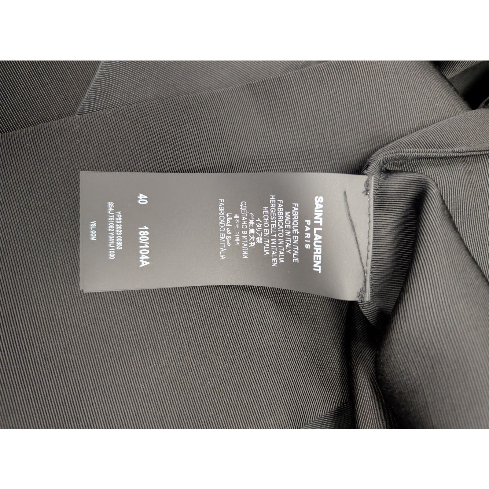 Saint Laurent Paris o1rshd1 Lavallière-Neck blouse Shirt in Black Size US M / EU 48-50 / 2 - 15 Thumbnail