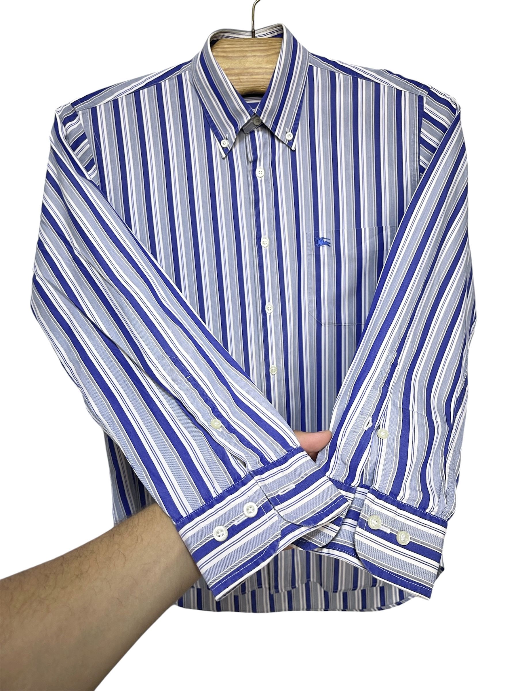 Burberry 🔥 vintage Striped shirt Burberry london size M Size US M / EU 48-50 / 2 - 2 Thumbnail