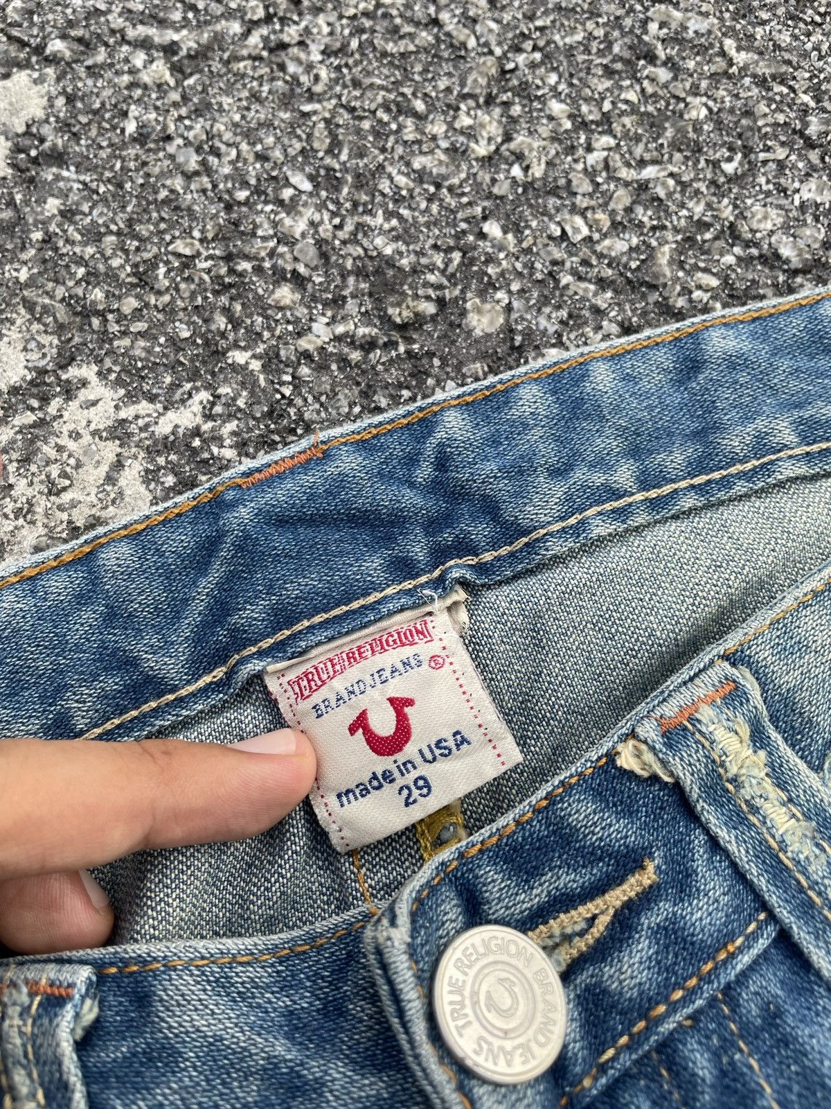 True Religion Vintage True Religion Distressed Denim Size US 34 / EU 50 - 5 Thumbnail
