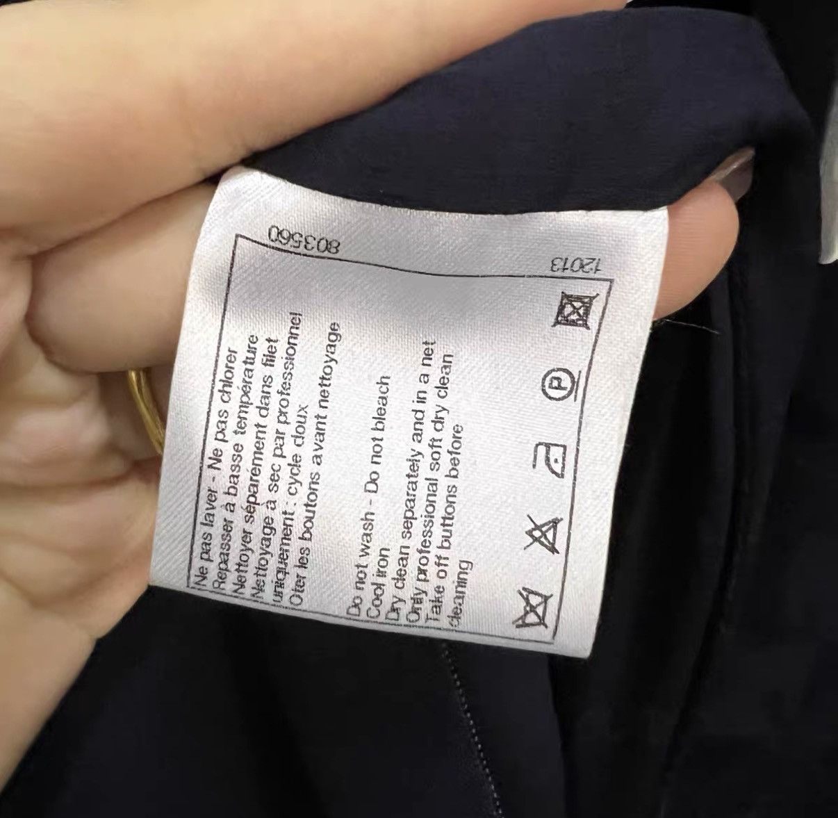 Chanel CHANEL navy blue dress J41 Size XS / US 0-2 / IT 36-38 - 4 Thumbnail