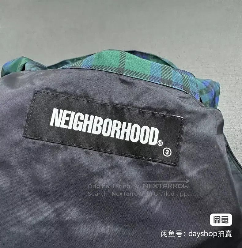 Neighborhood Neighborhood Gradient Plaid Hooded Windbreaker Jacket Mult Size US M / EU 48-50 / 2 - 6 Thumbnail