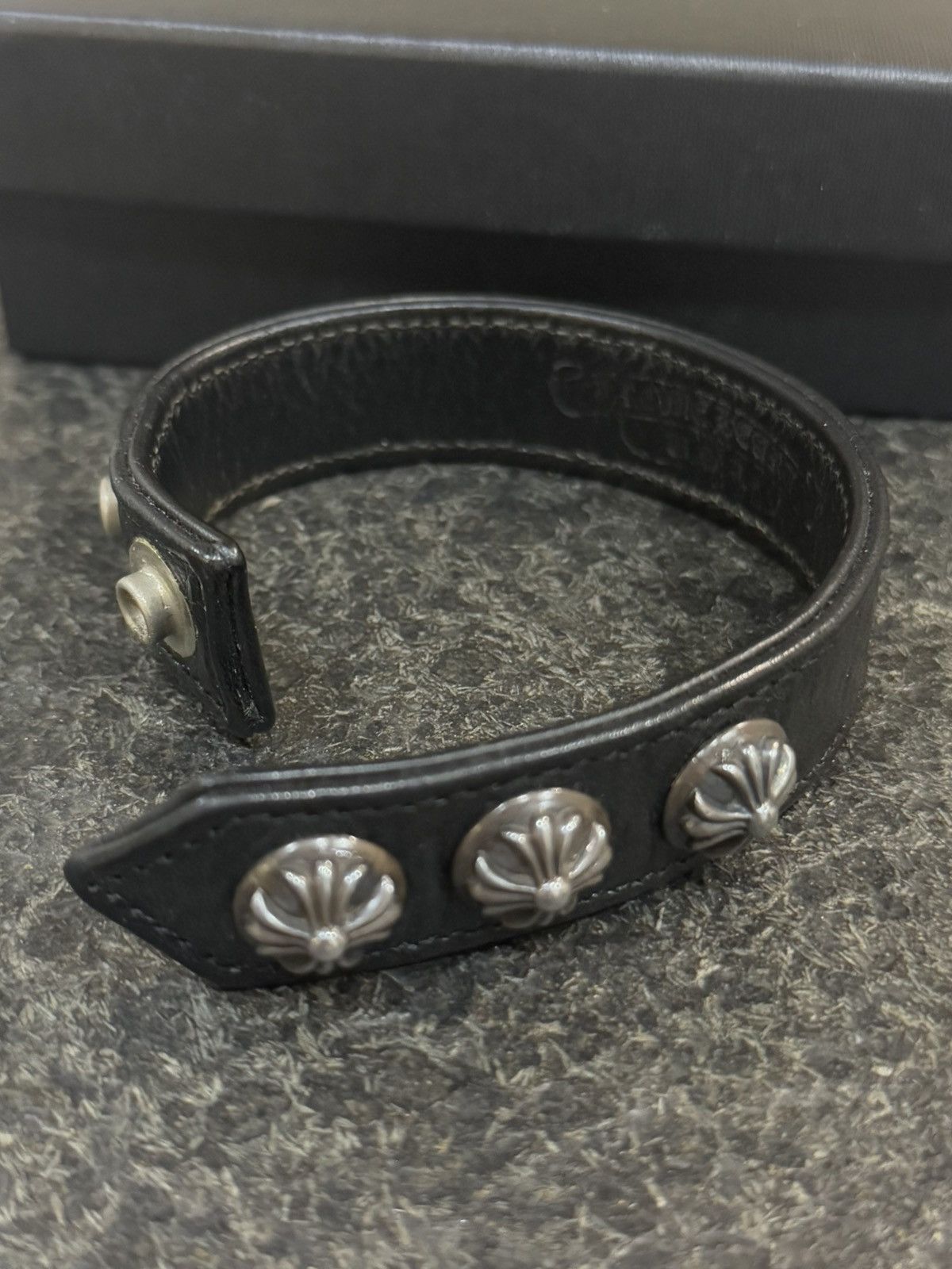 Chrome Hearts Chrome Hearts Leather Cross Ball Bracelet Size ONE SIZE - 2 Thumbnail