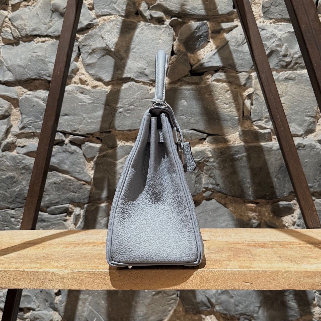 Hermes Hermès 2025 Gris Pantin Togo Kelly Retourne 28 PHW Bag Size ONE SIZE - 5 Thumbnail