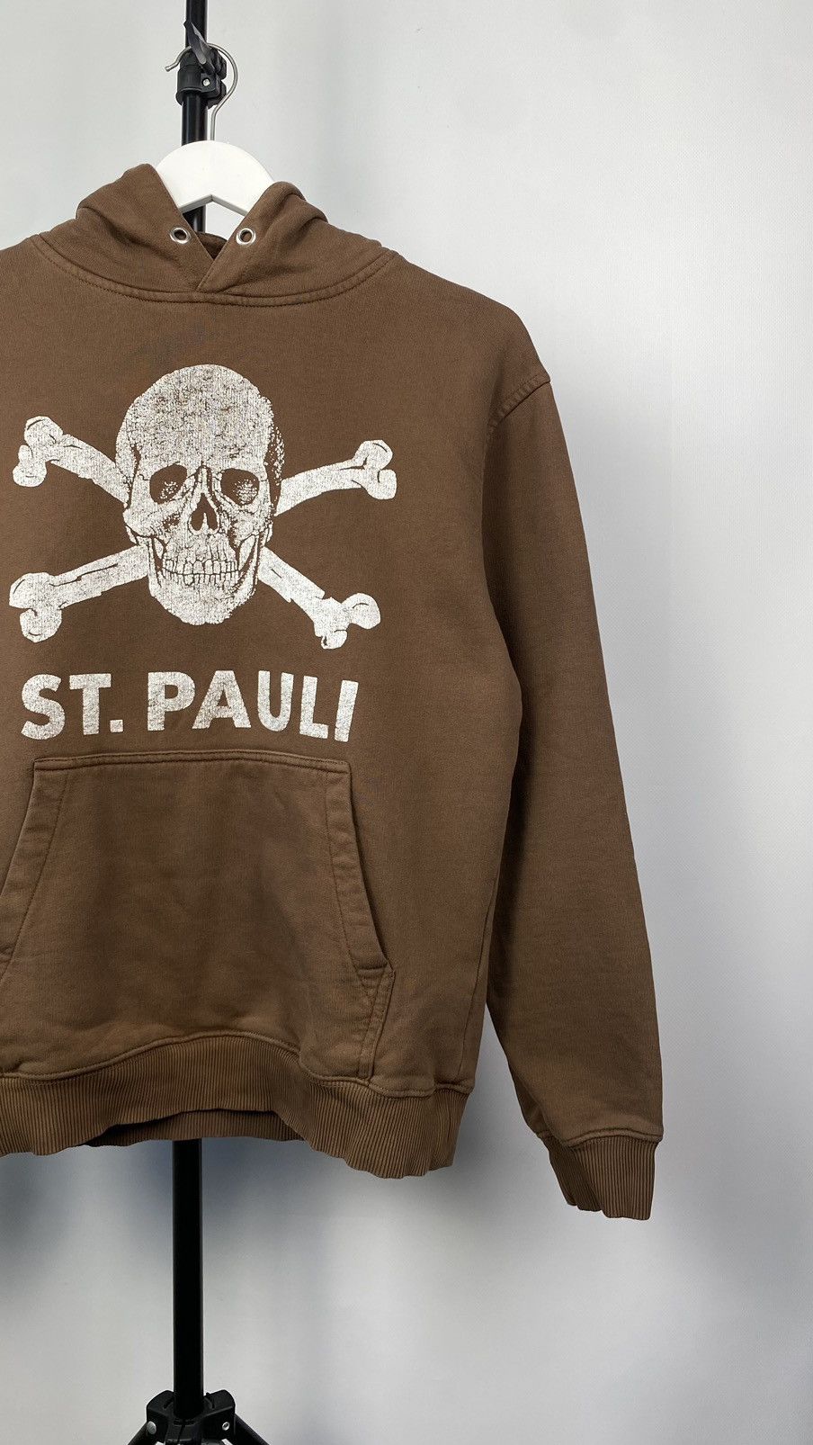 Vintage Vintage St.Pauli 90s Rare Brown Graphic Oversize Hoodie Size US S / EU 44-46 / 1 - 3 Thumbnail